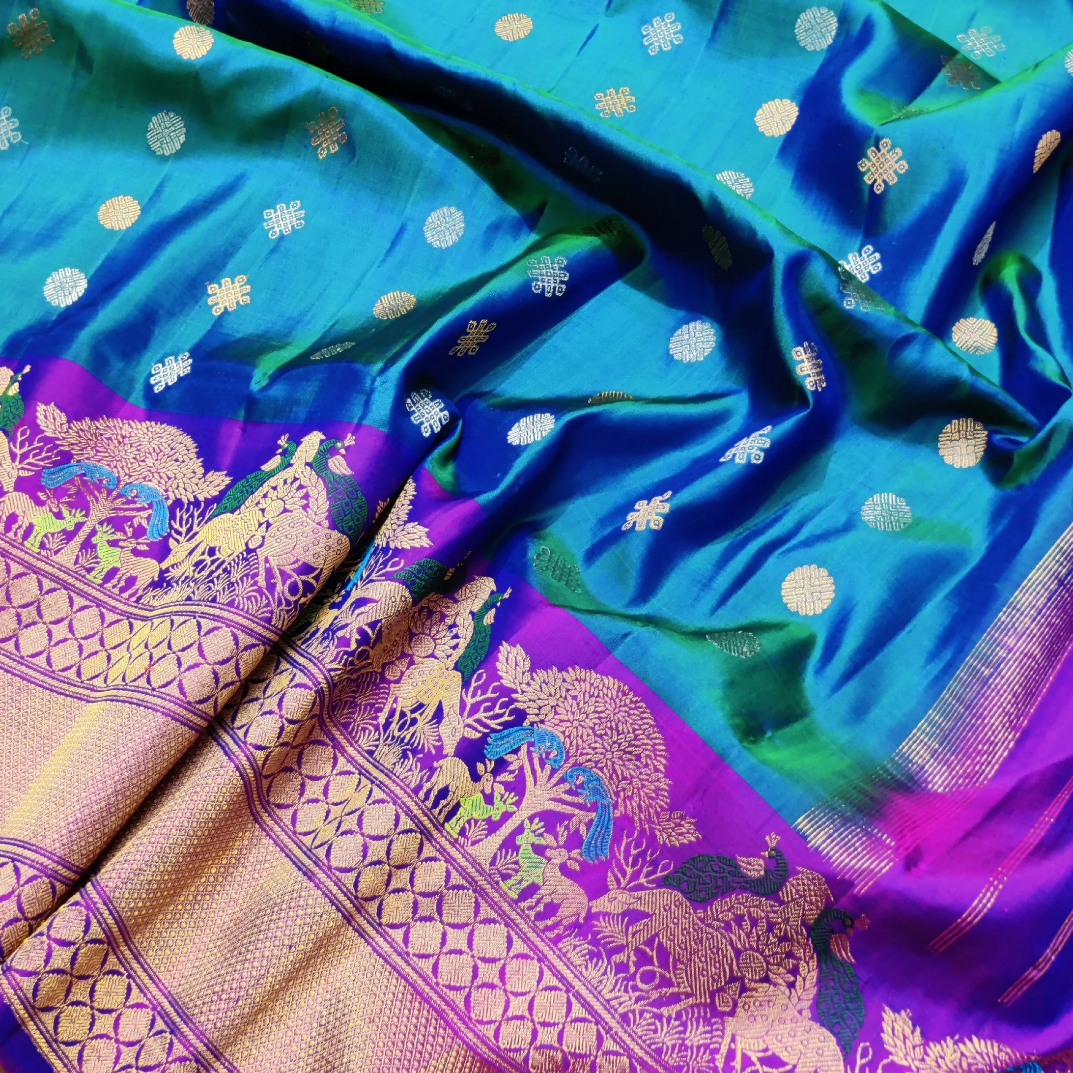 Gadwal Pure Paithani Saree - GPS71