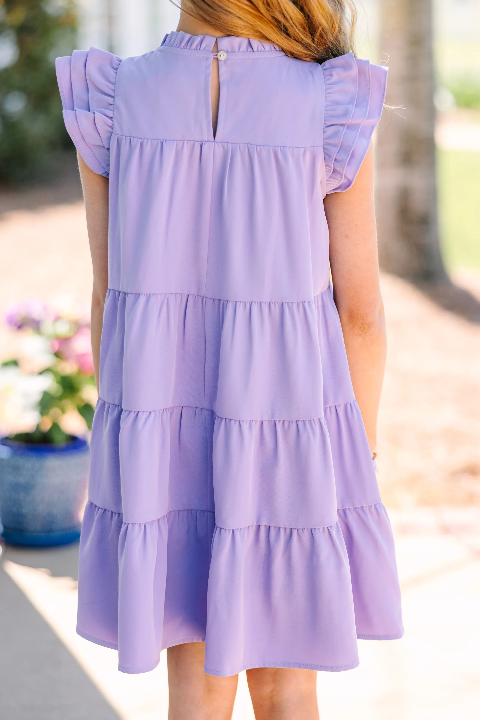 Girls: All About You Lavender Purple Ruffled Dress