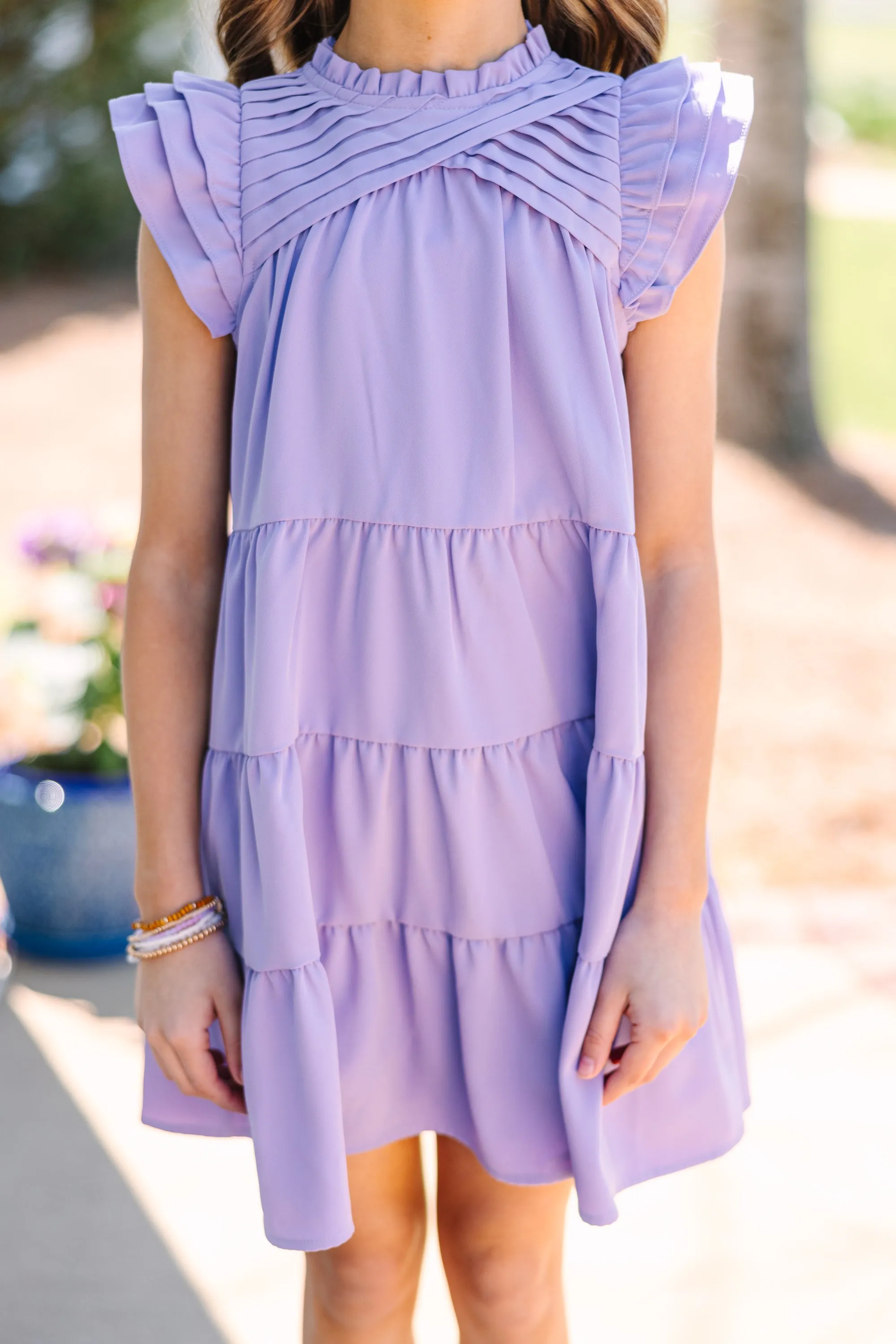 Girls: All About You Lavender Purple Ruffled Dress