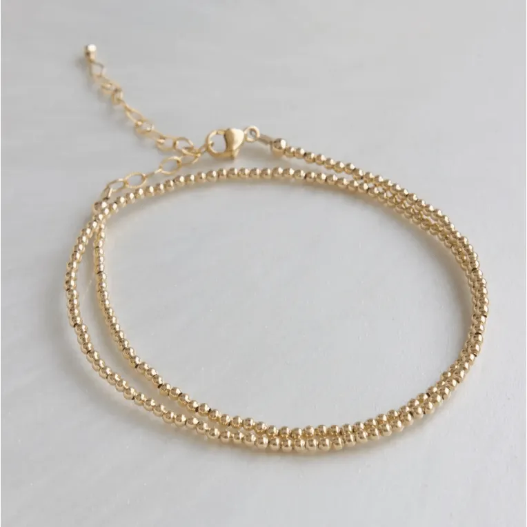 Gold Filled Double Wrap Bracelet