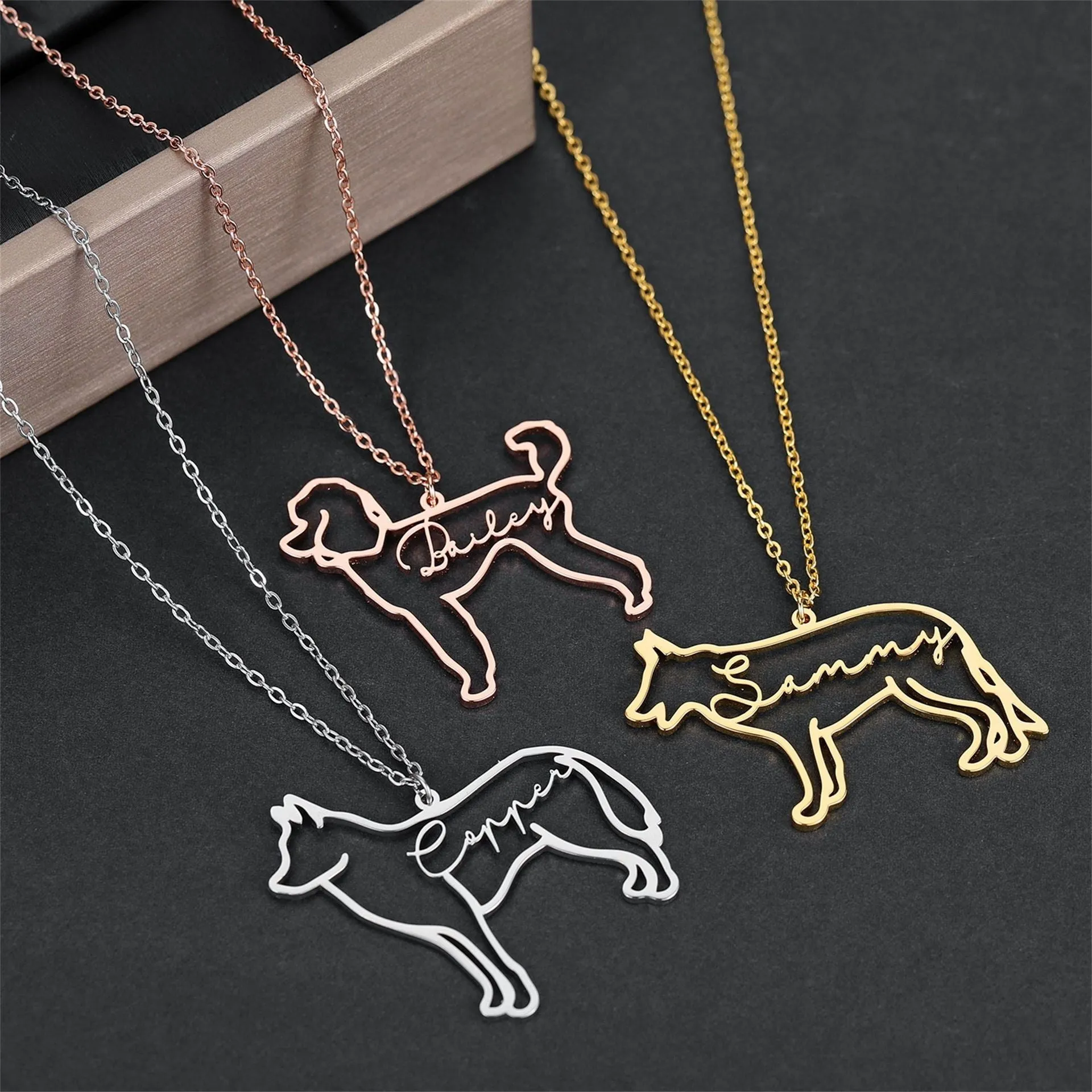 Handmade Custom Engraving Pet Necklace