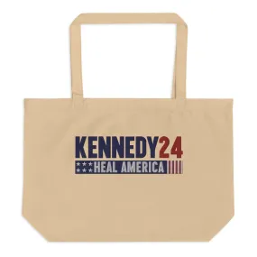 Heal America Large Embroidered Tote Bag