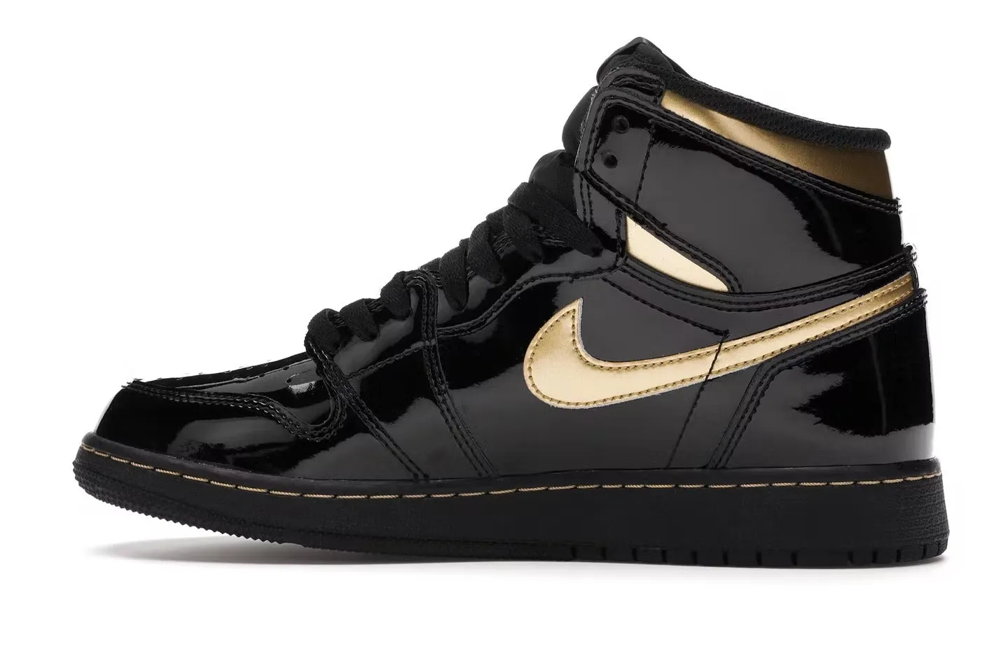 Jordan Retro 1 High Black Metallic Gold (GS) 2020