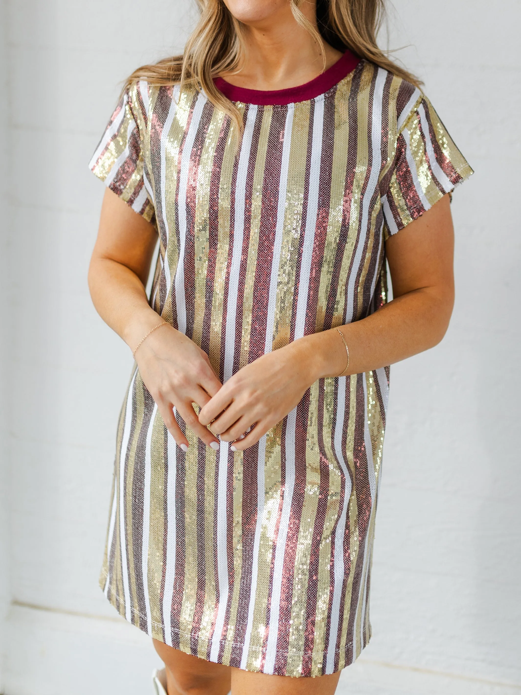 Julia Dress | Garnet   Gold