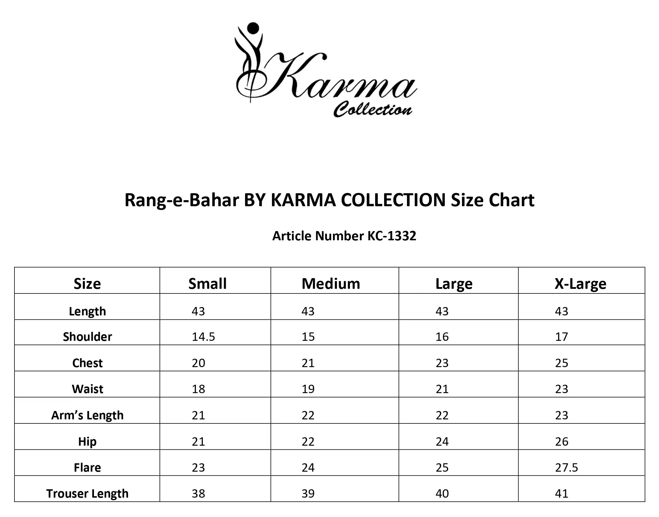 Karma Collection Peach Cotton Embroidered Suit (KC1332)