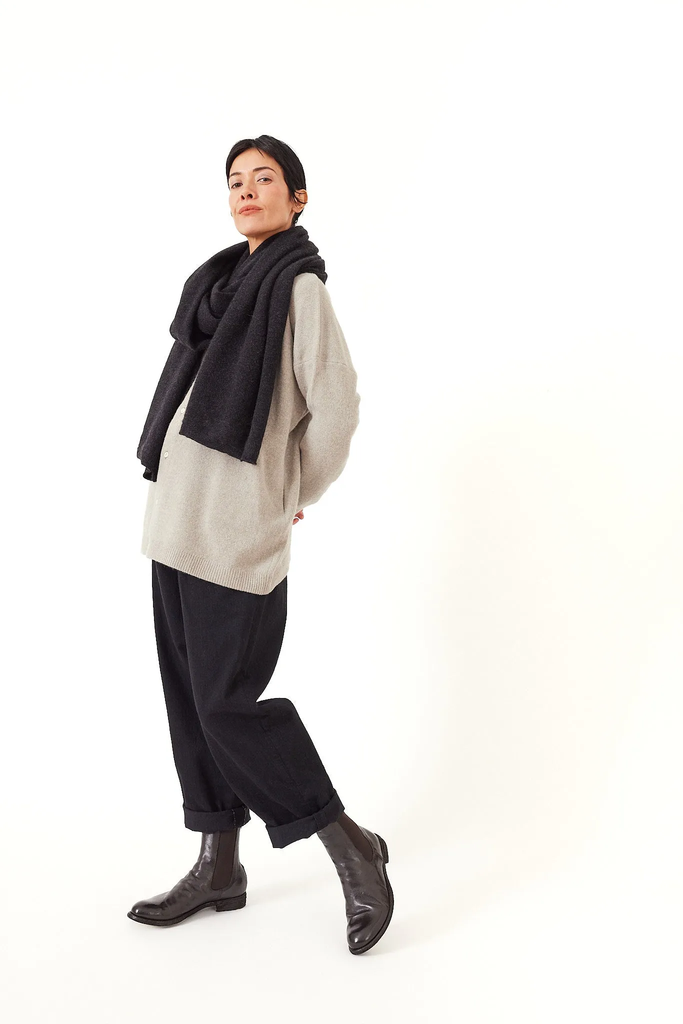 Kaval - Blanket Stole - Cashmere Sable