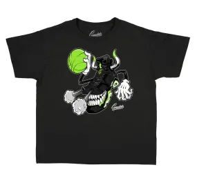 Kids - Electric Green 6 Fly Kicks Shirt