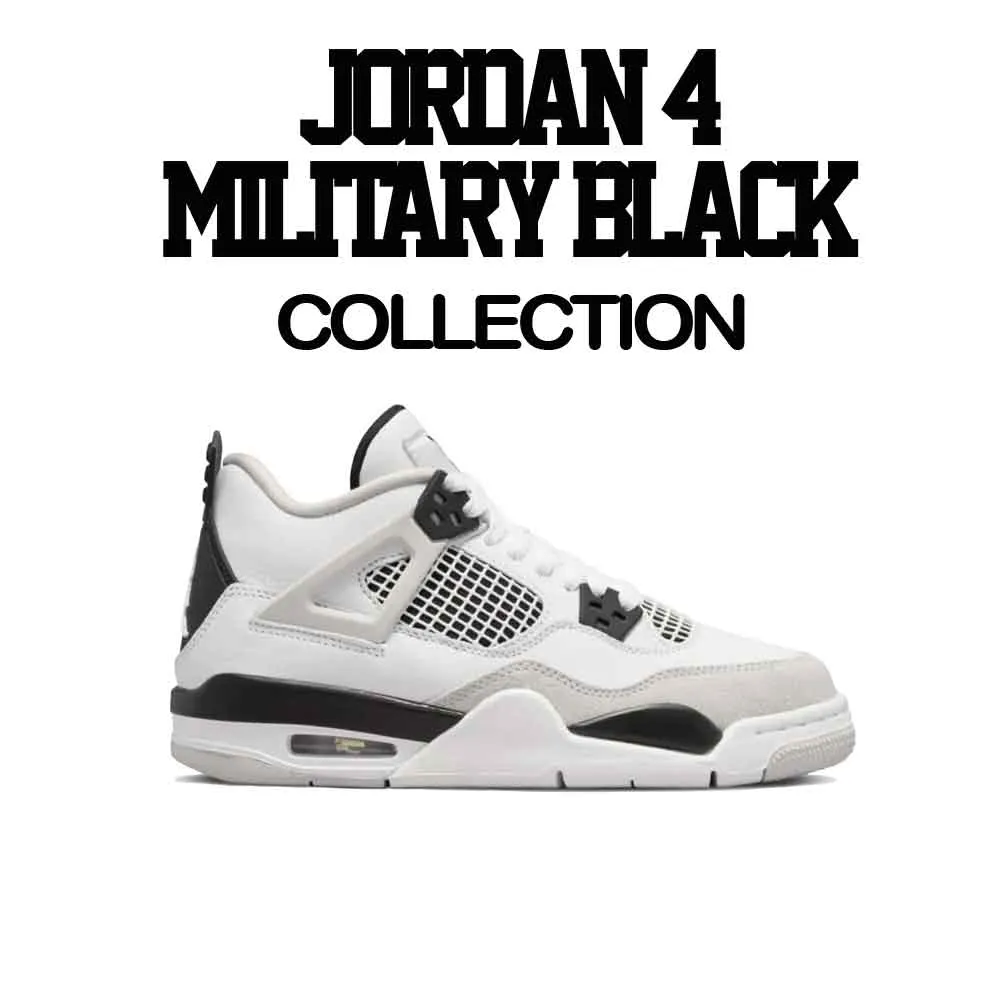 Kids - Military Black 4 Fly kicks Shirt