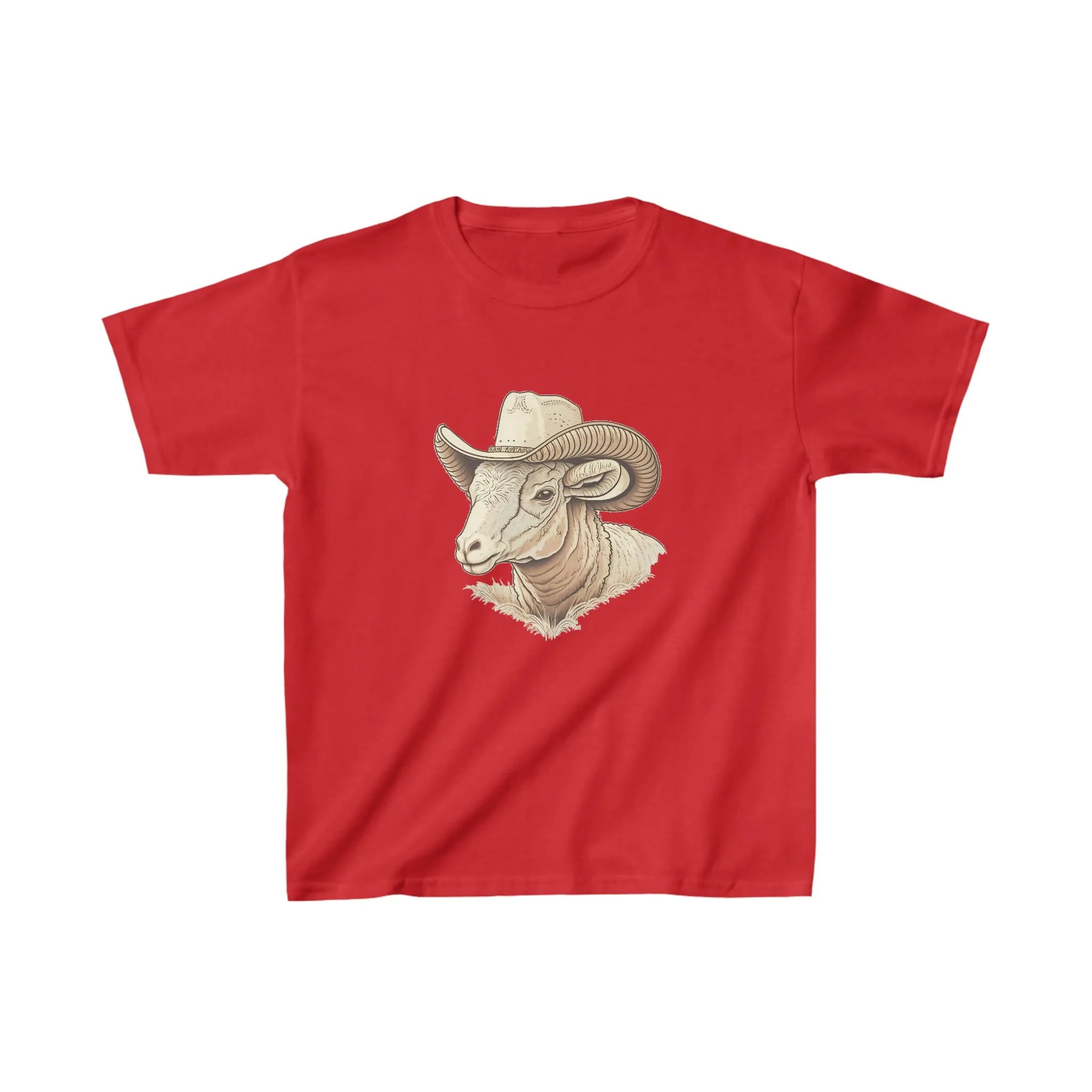 Kids ram cowboy crew neck t-shirt