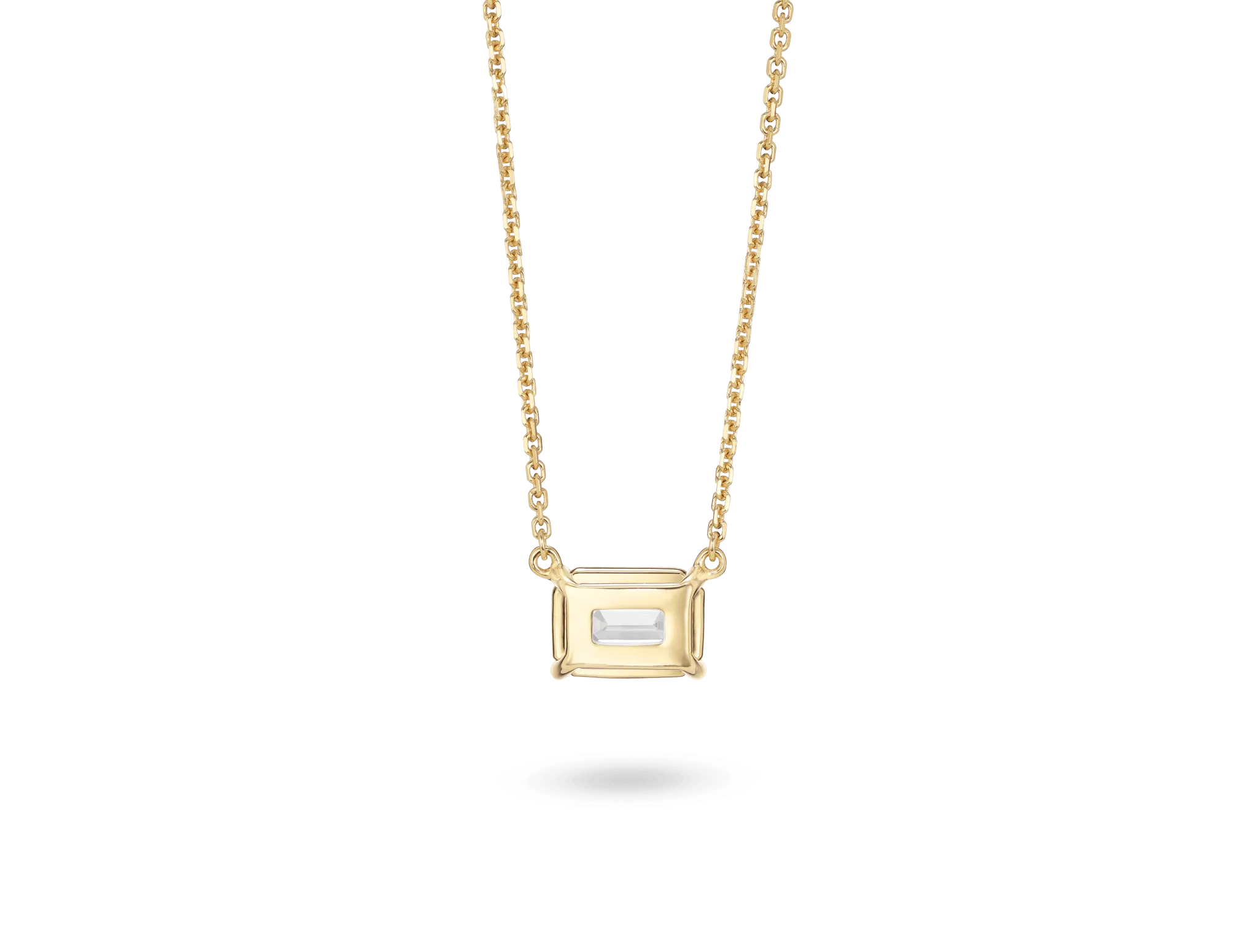 Lab-Grown Diamond 1ct. Emerald Cut Pendant | White