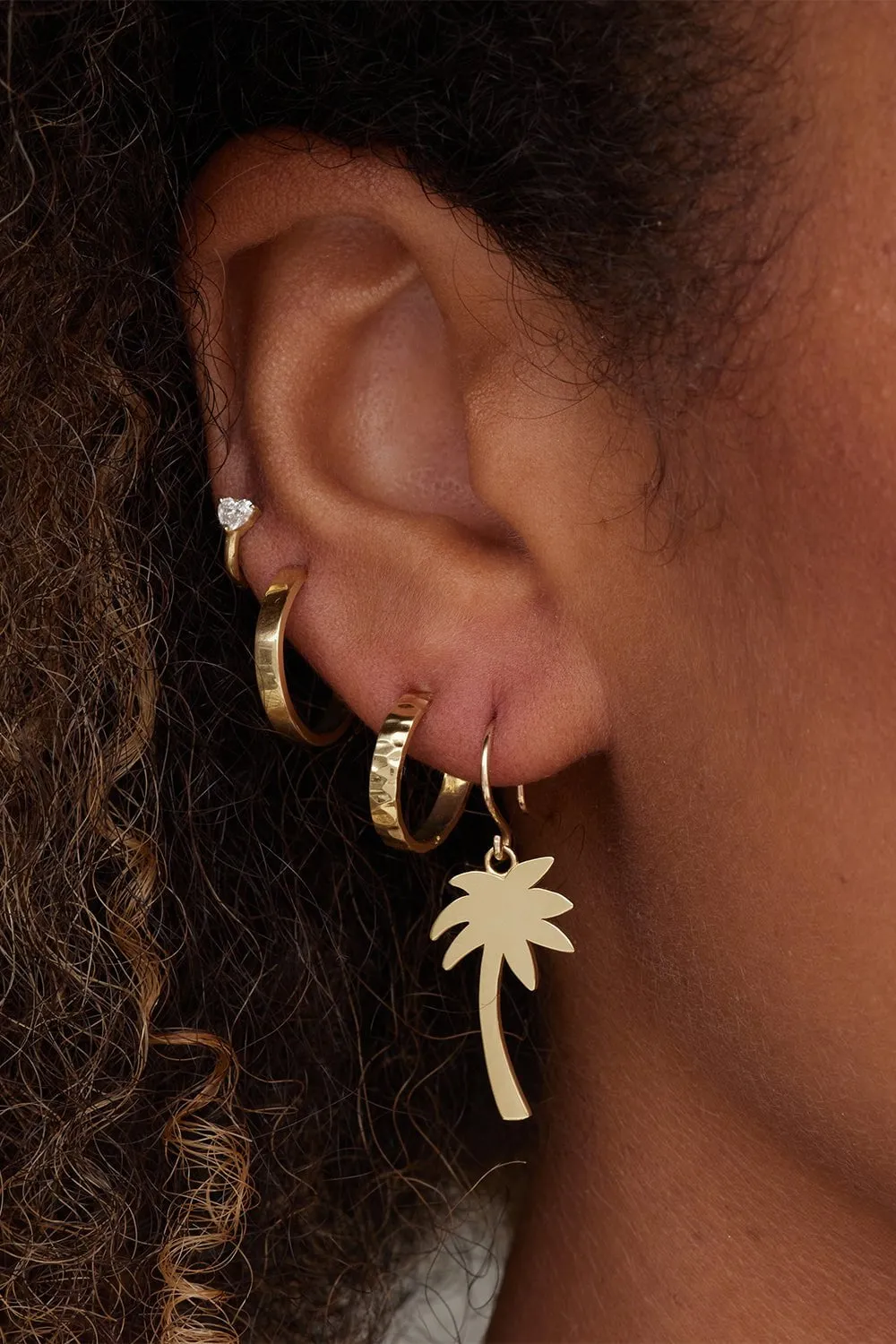 Large Palm Tree Earrings