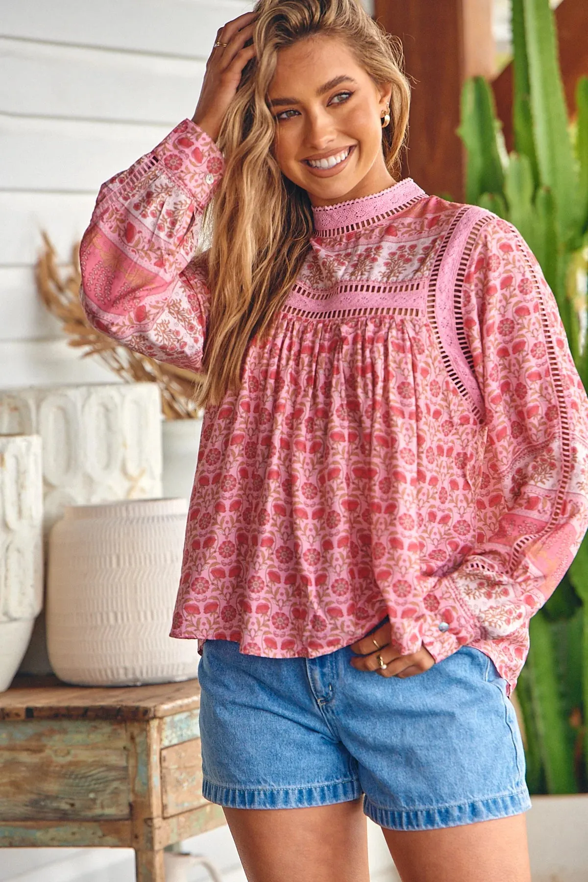 Leanne Blouse - Pink