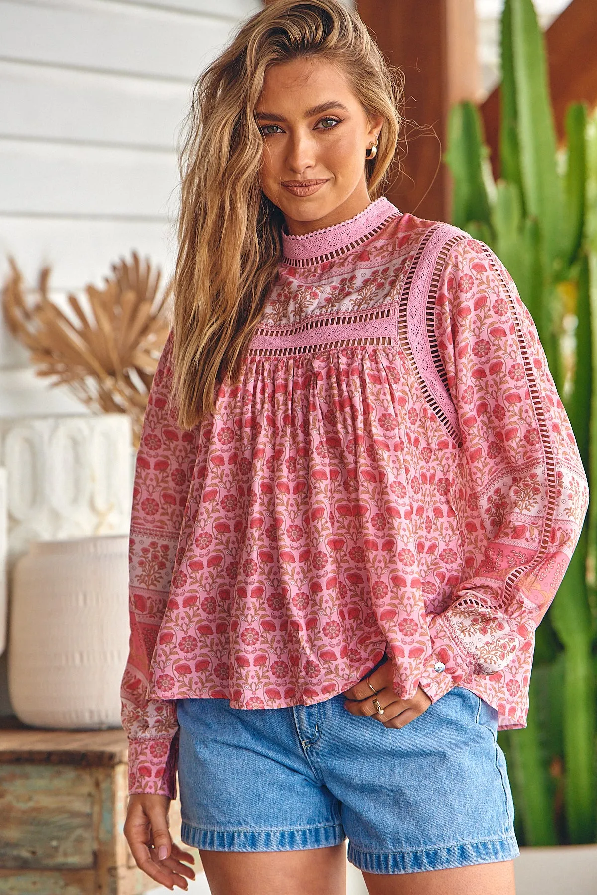 Leanne Blouse - Pink