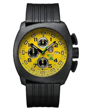 Luminox Mens Tony Kanaan PC Carbon - Yellow Dial - Black Case & Strap - 100m