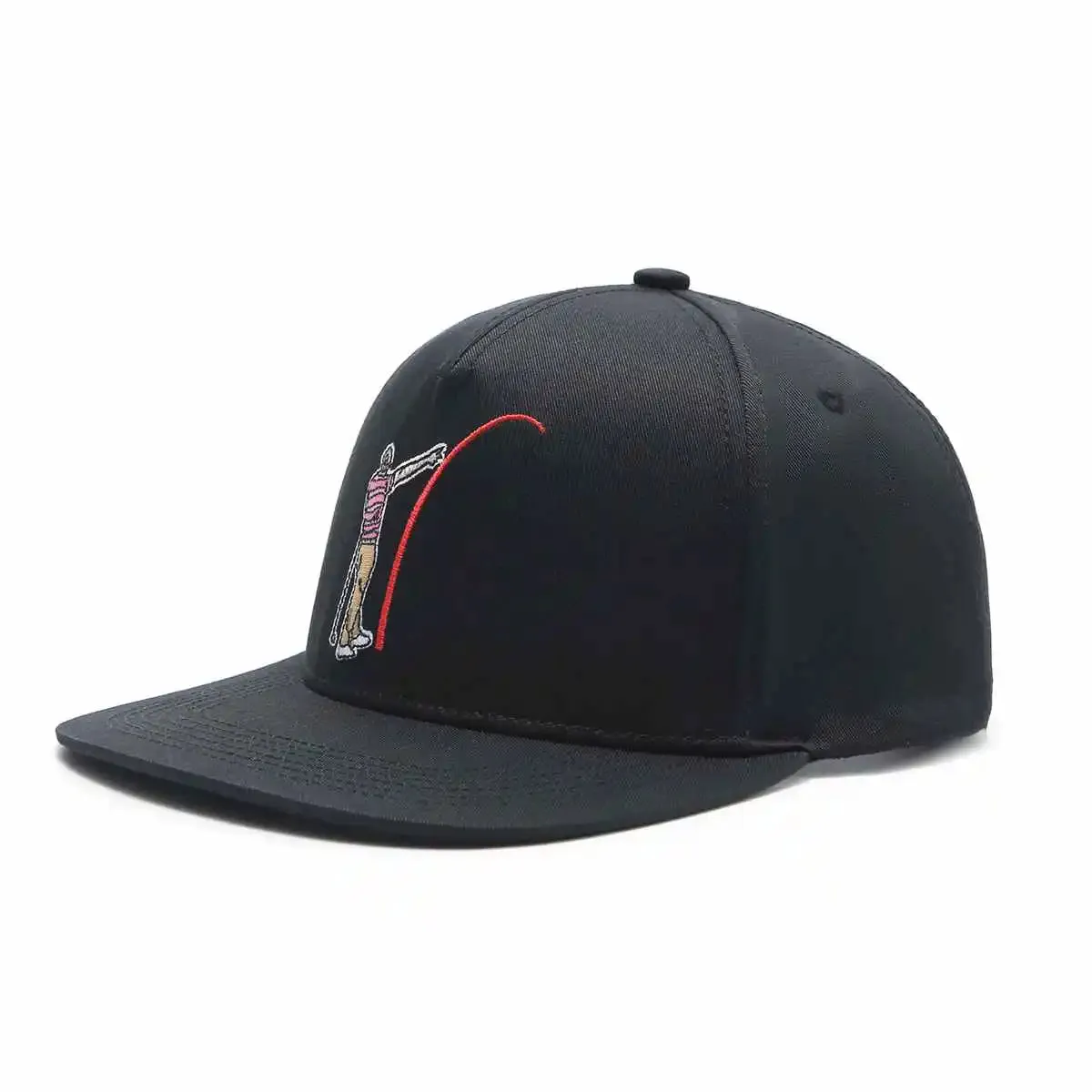 Mad Slicer Black SnapBack Golf Hat - Flat Brim