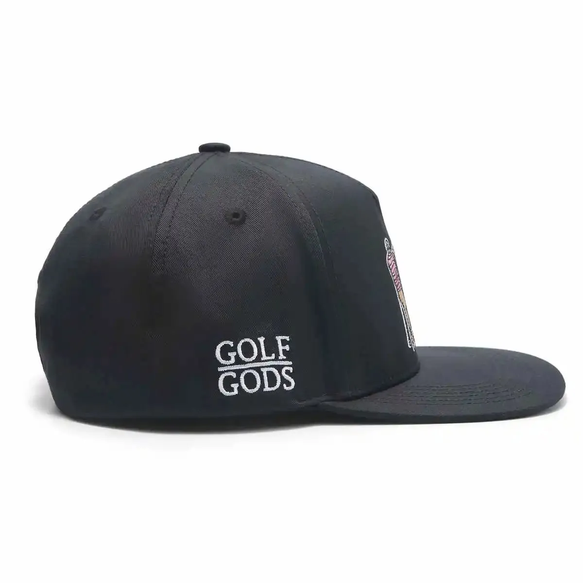 Mad Slicer Black SnapBack Golf Hat - Flat Brim