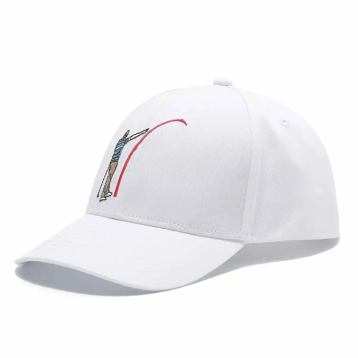 Mad Slicer White SnapBack Golf Hat - Curved Brim