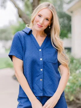 Maren Top | Navy