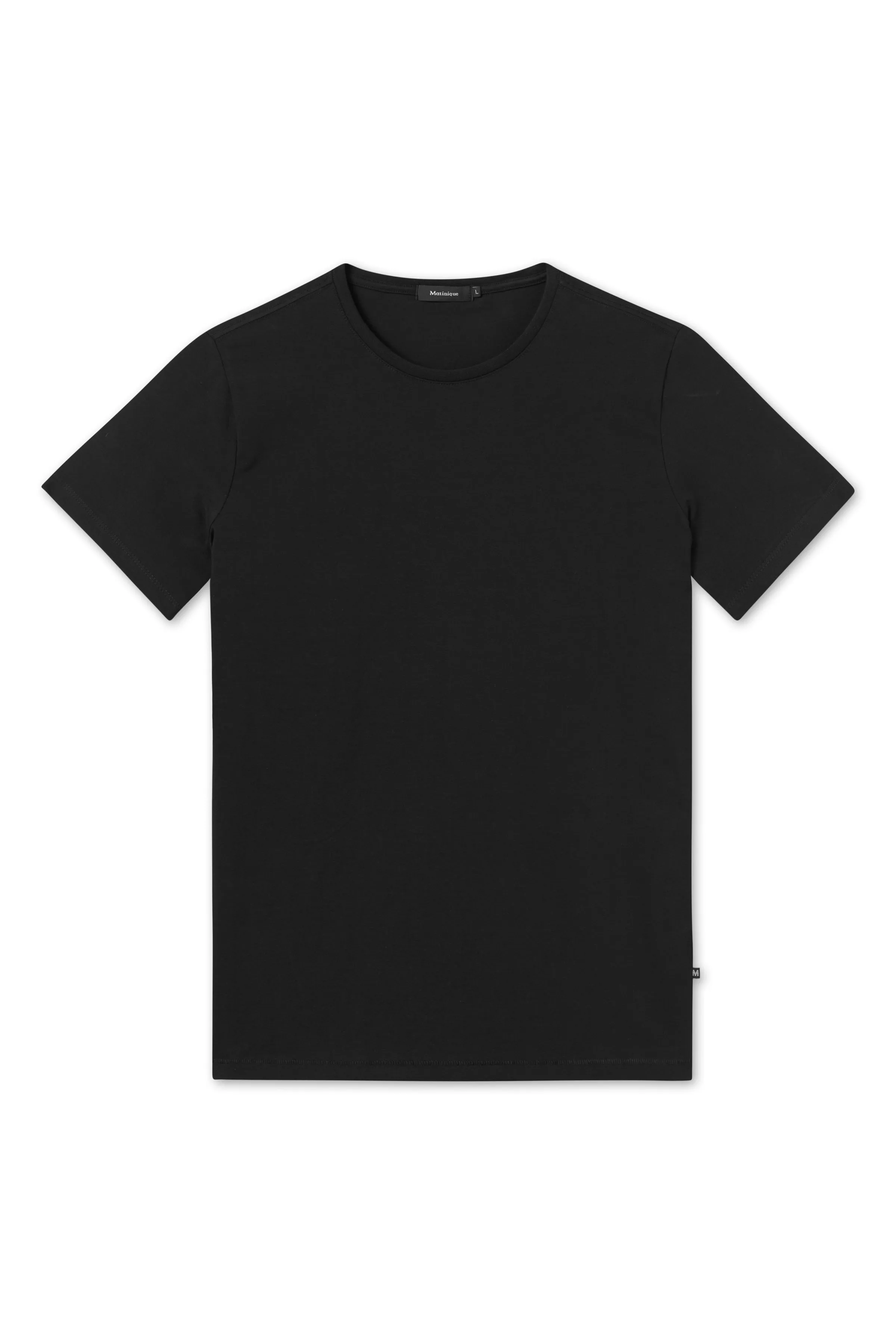 Matinique Jermalink Cotton Stretch Crew T-Shirt/Black - CORE SS24