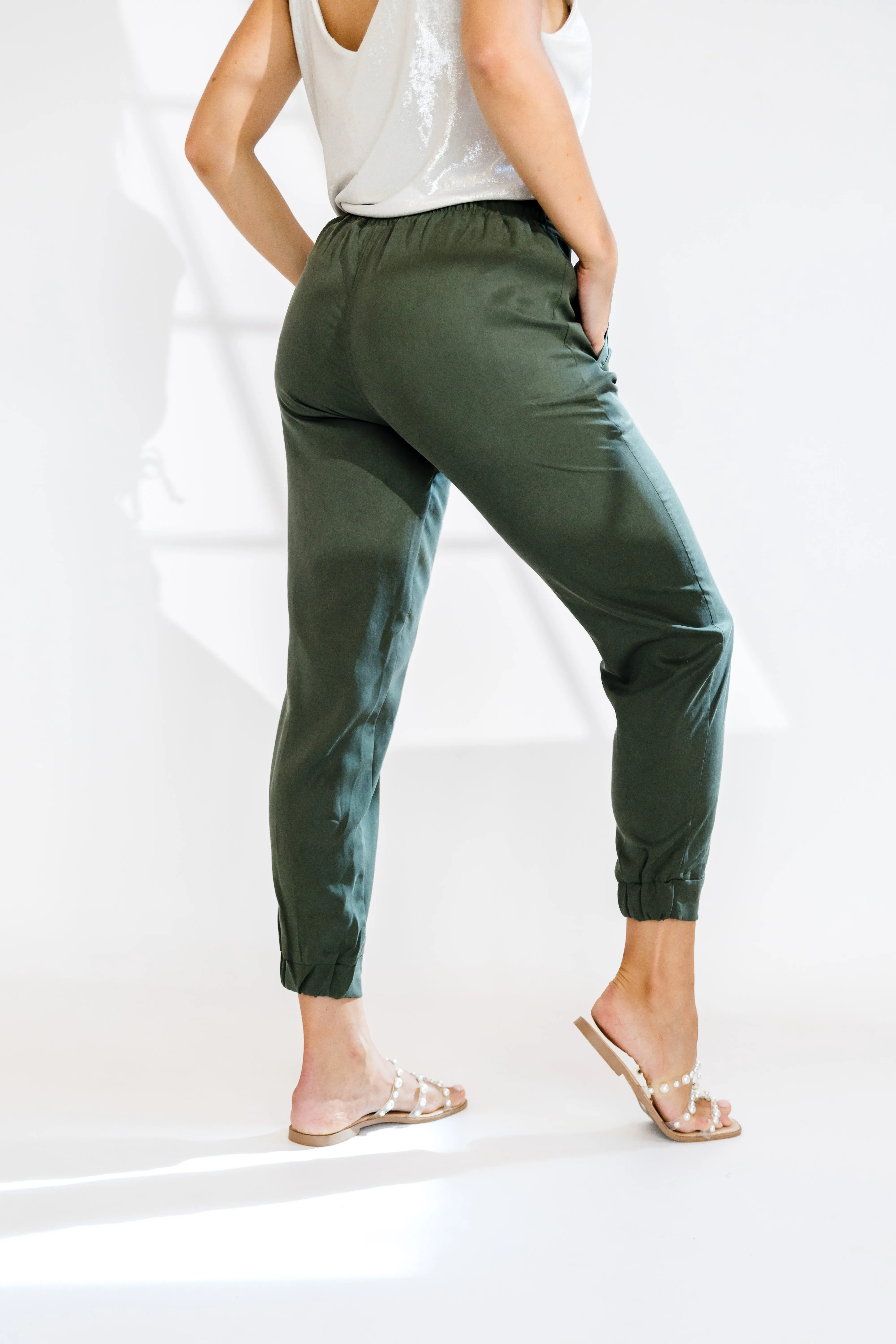 Maxine Jogger | Olive Green