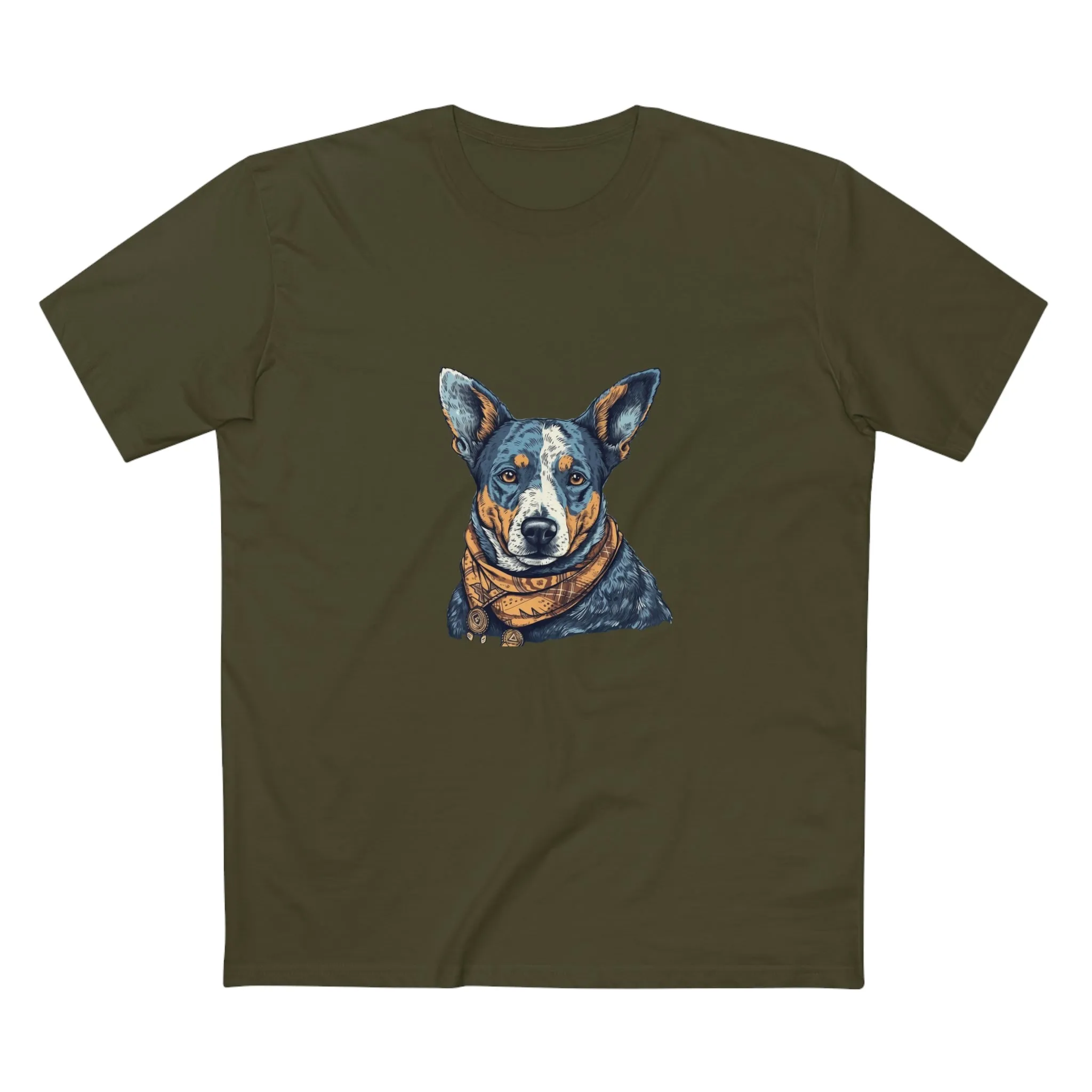 Men's Blue heeler Crew Neck T-shirt