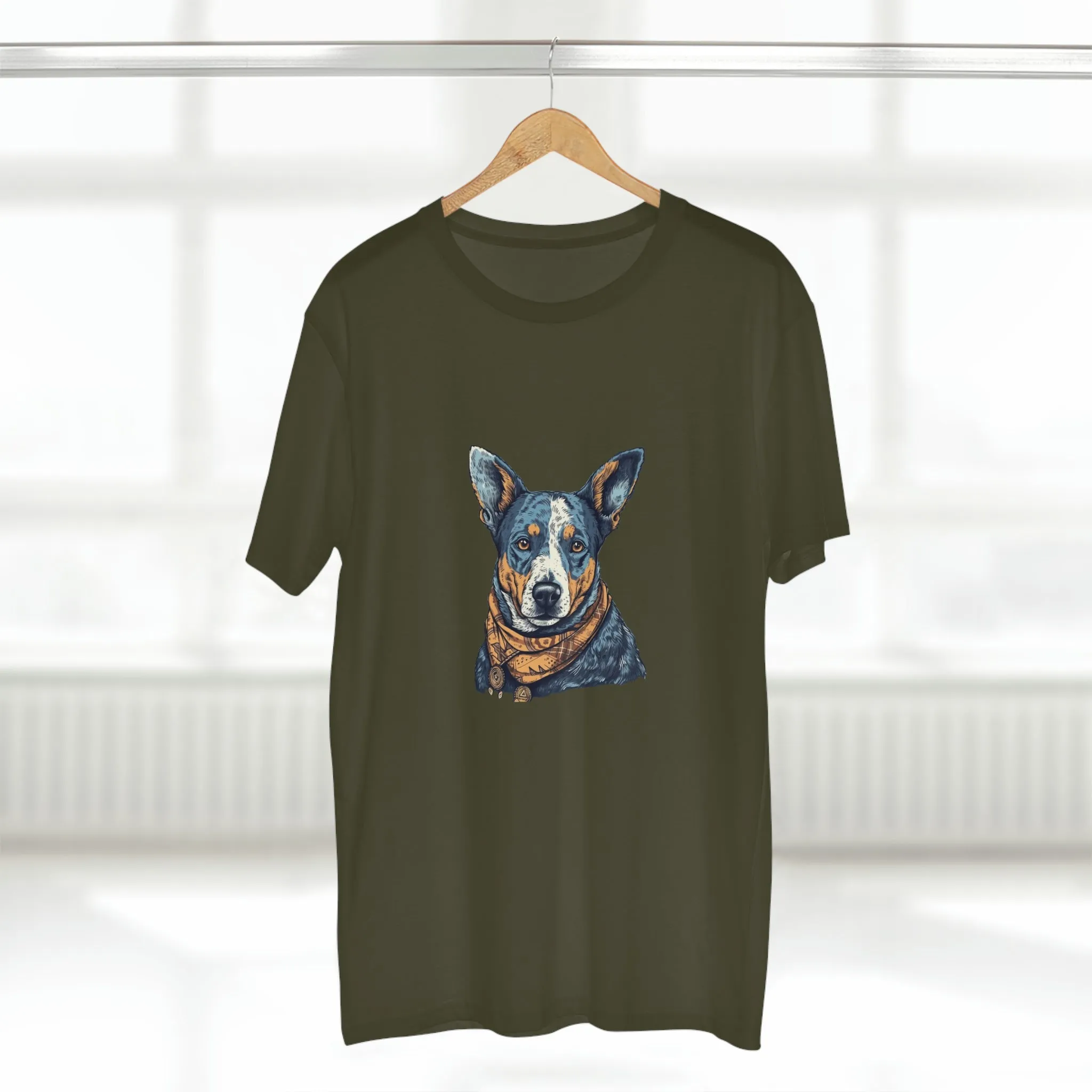 Men's Blue heeler Crew Neck T-shirt