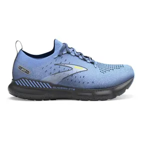 Men's Brooks Glycerin StealthFit GTS 20, Light Blue/Nine Iron/Sulphur, 9.5 D Medium