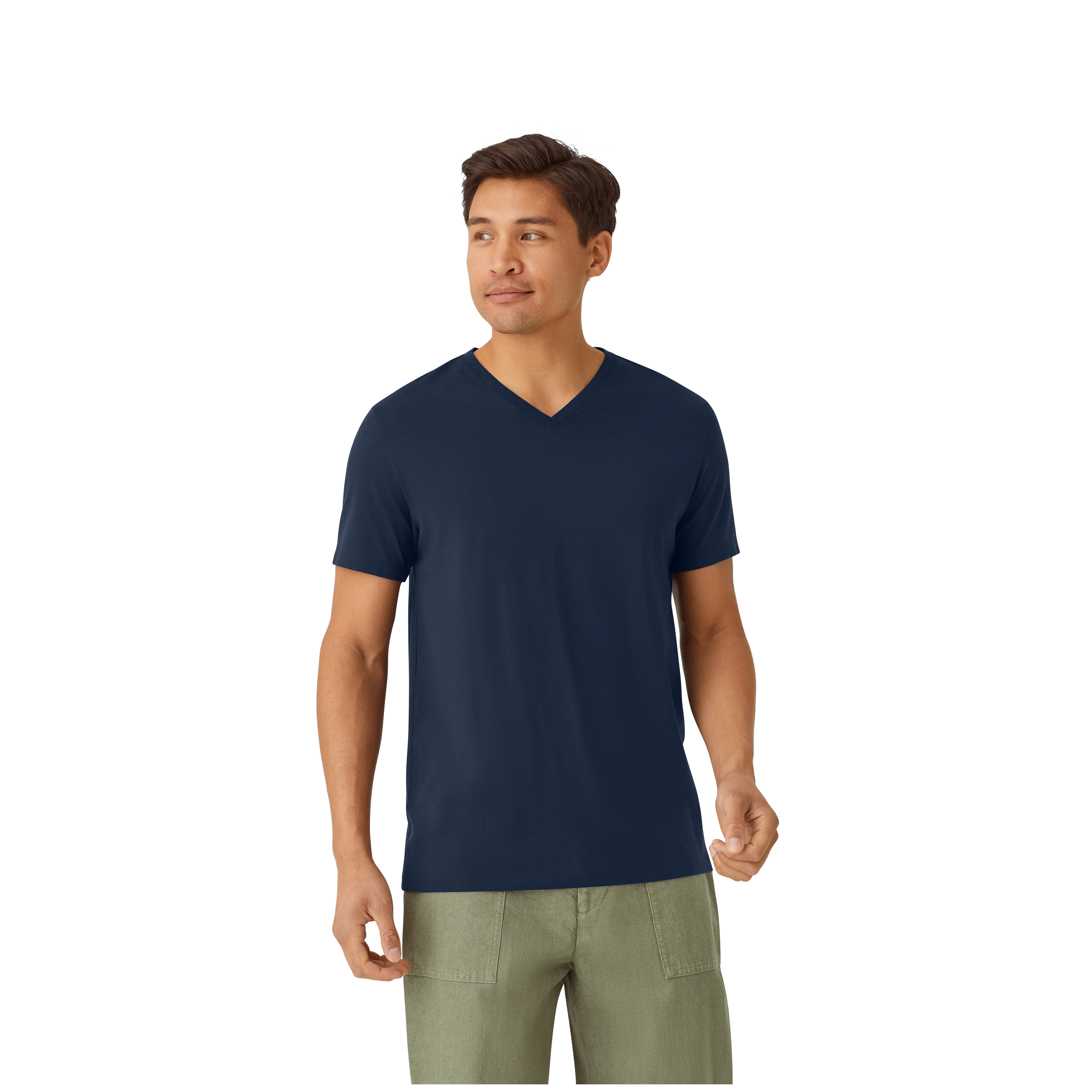 Men's Pima Cotton V-Neck T-Shirt 6-Pack