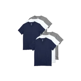 Men's Pima Cotton V-Neck T-Shirt 6-Pack