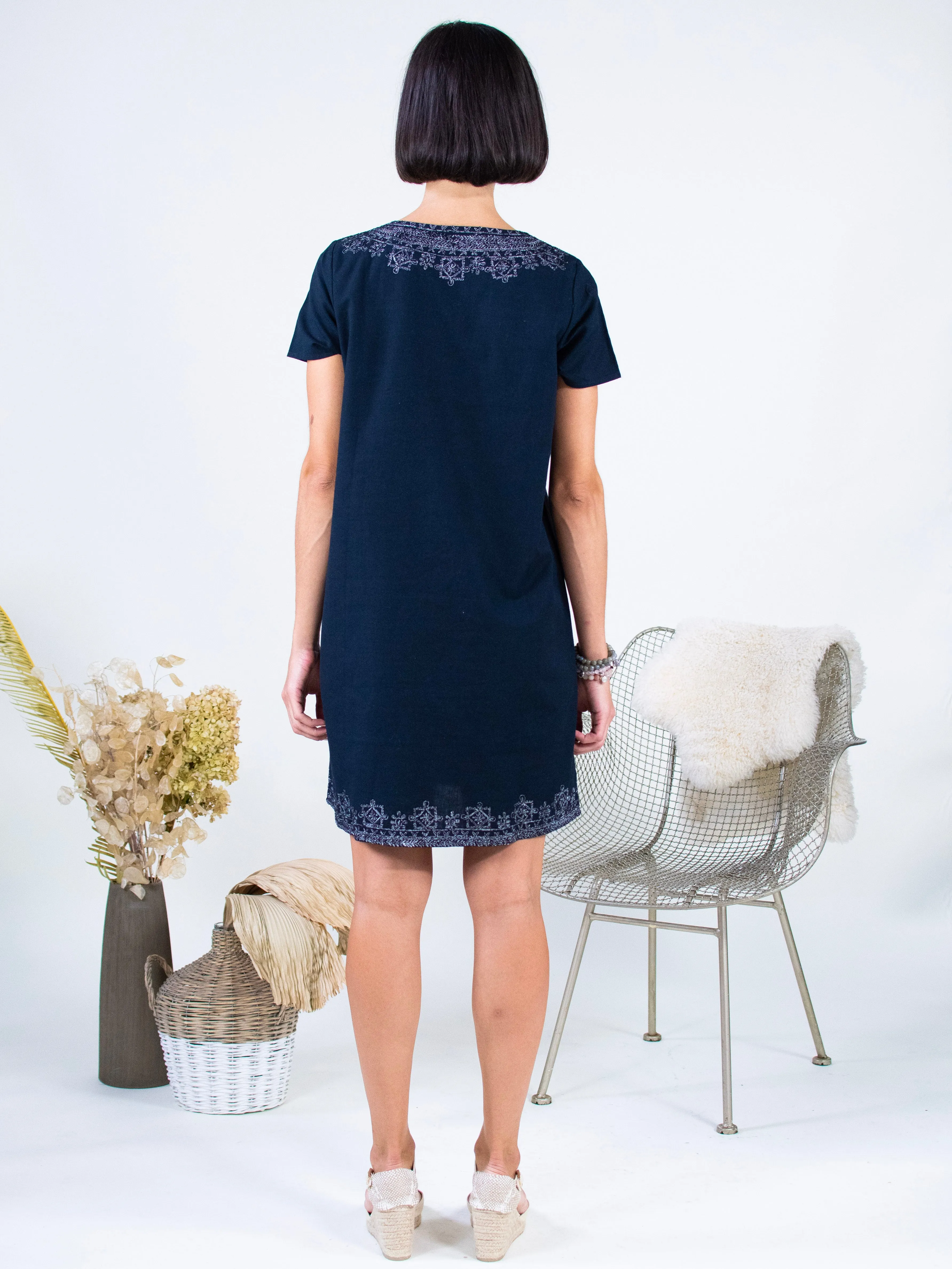 Midnight Manhattan Shift Dress