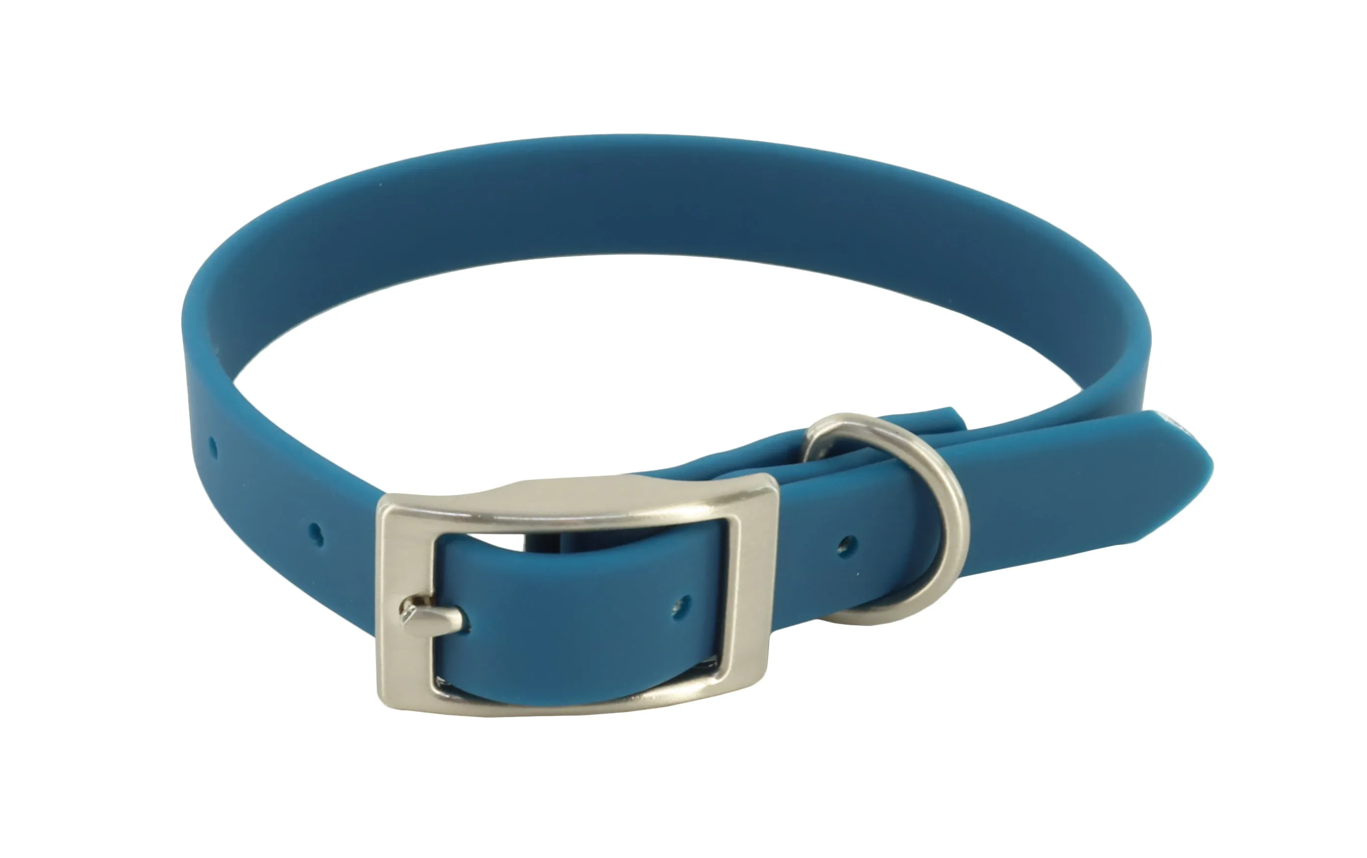 MuttNation Fueled by Miranda Lambert Waterproof Dog Collar Denim 3/4 X 13-18