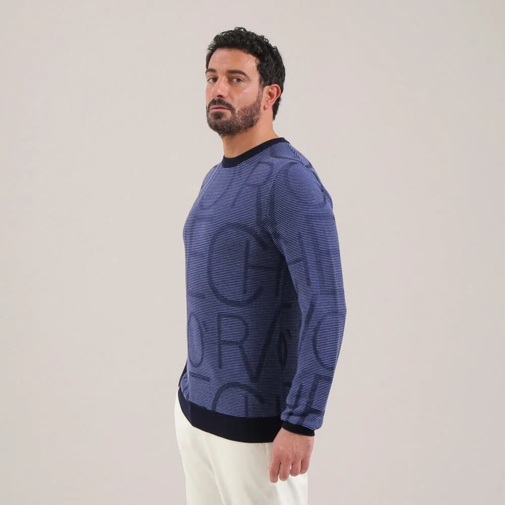 NATIVO | CHERVÒ PATTERN CREW NECK SWEATER