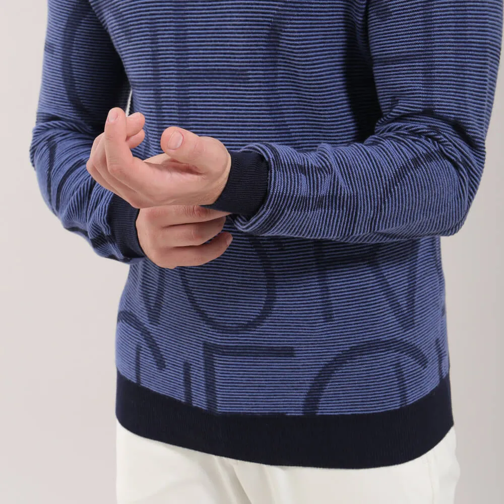 NATIVO | CHERVÒ PATTERN CREW NECK SWEATER