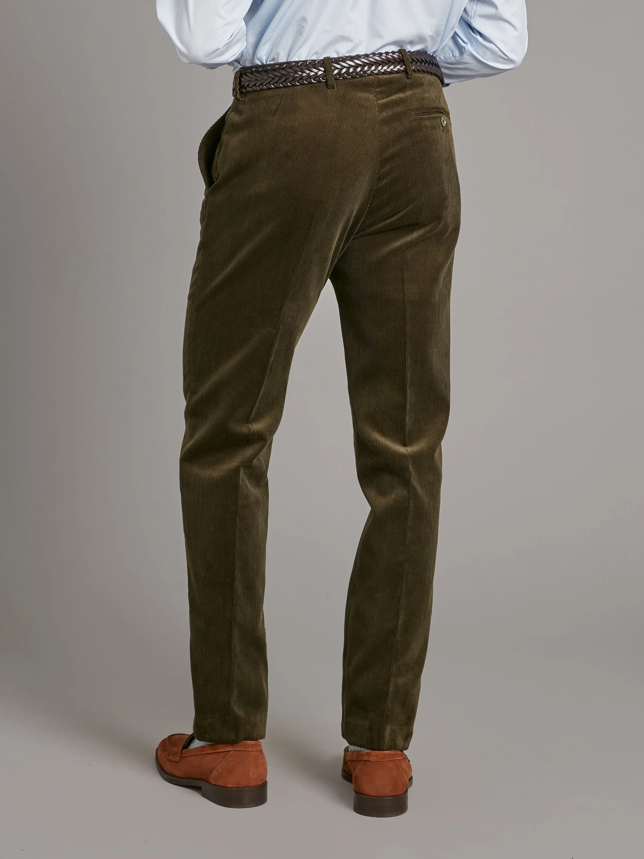 Needlecord Pants - Dark Olive