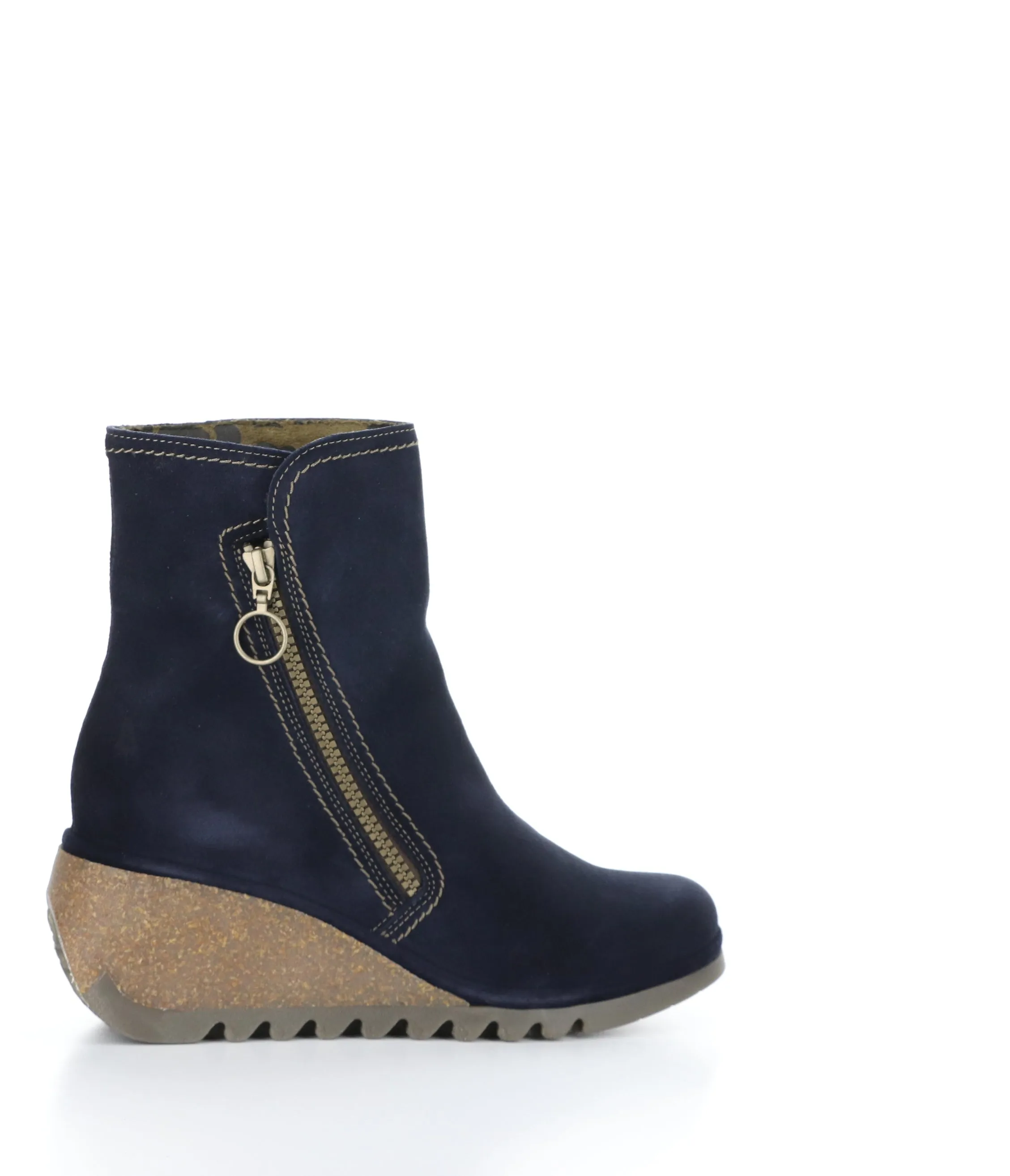 NELA407FLY 002 NAVY Round Toe Boots