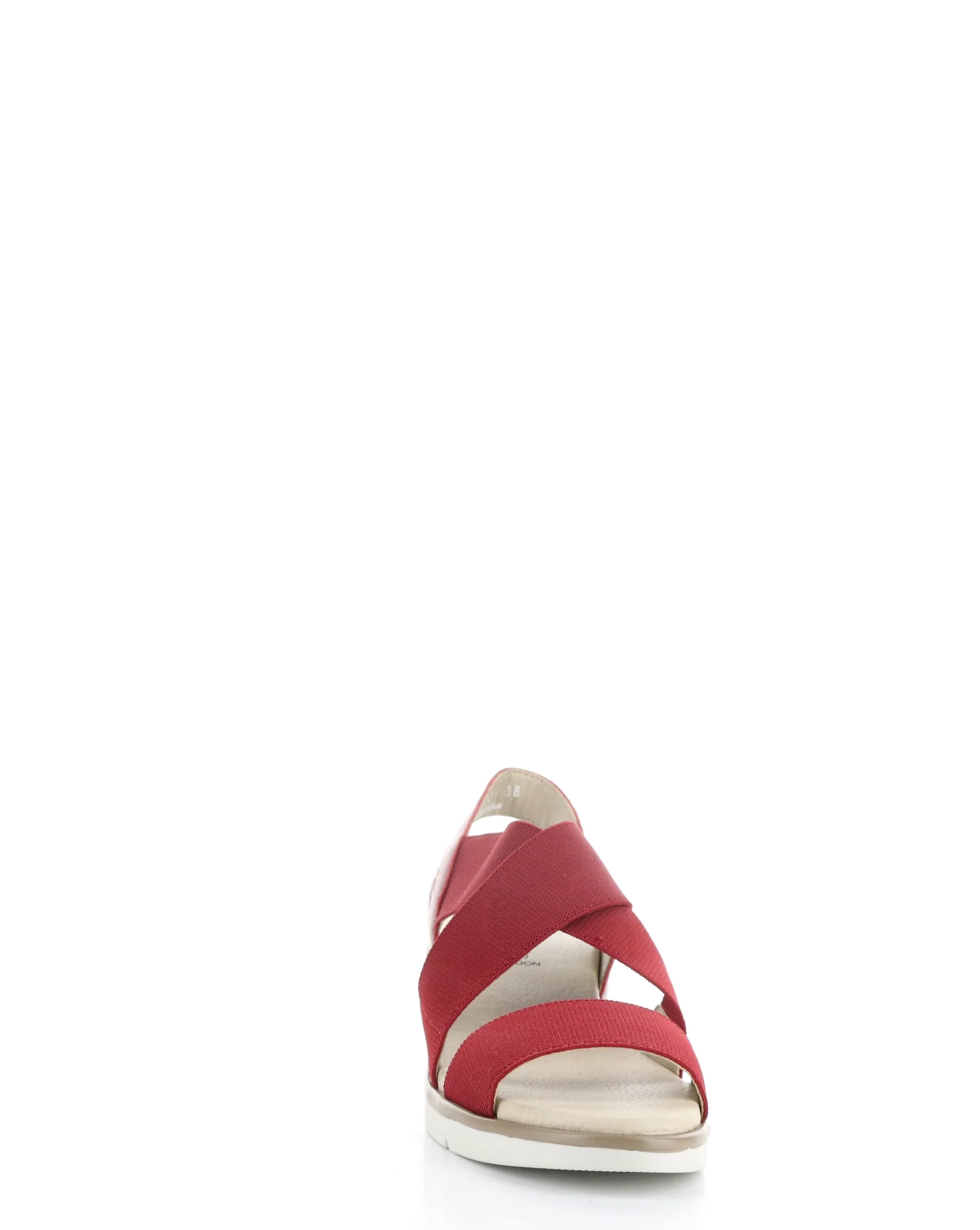 NOLI056FLY 001 LIPSTICK RED Elasticated Sandals