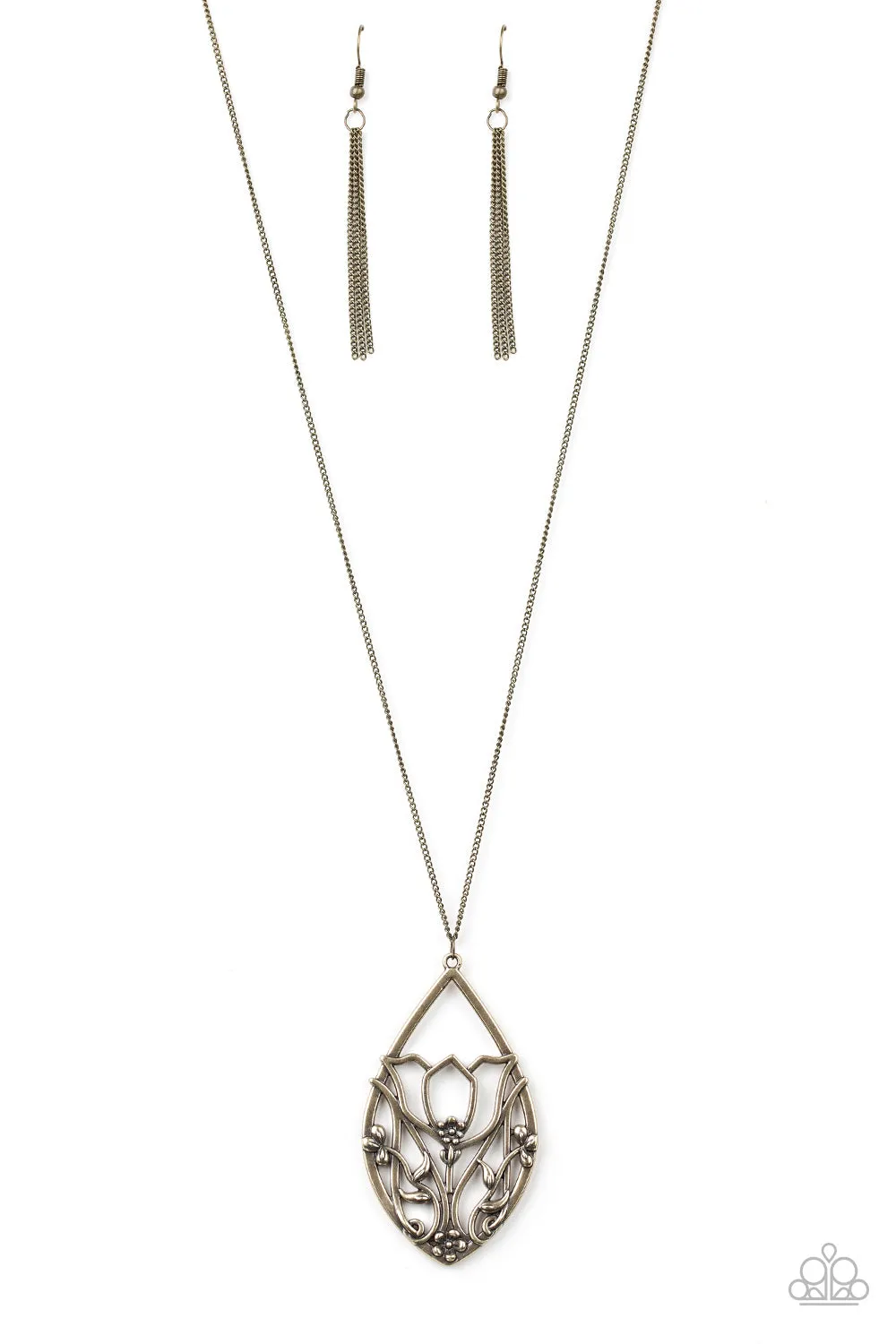 Paparazzi Eden Enchantment Brass Necklace Set