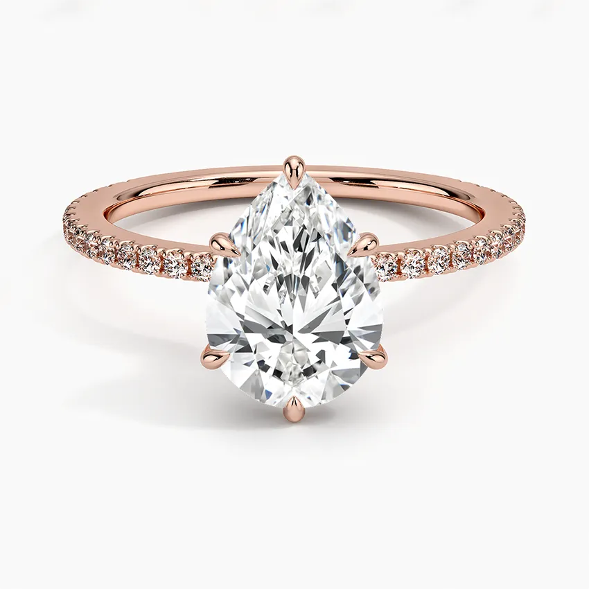 Pear Demi Diamond Engagement Ring [Setting Only] - EC110P