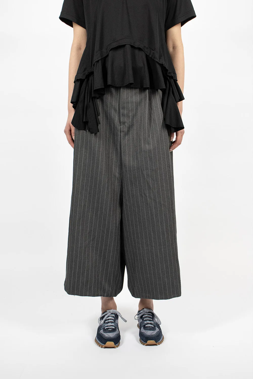 Pinstriped Pants Grey