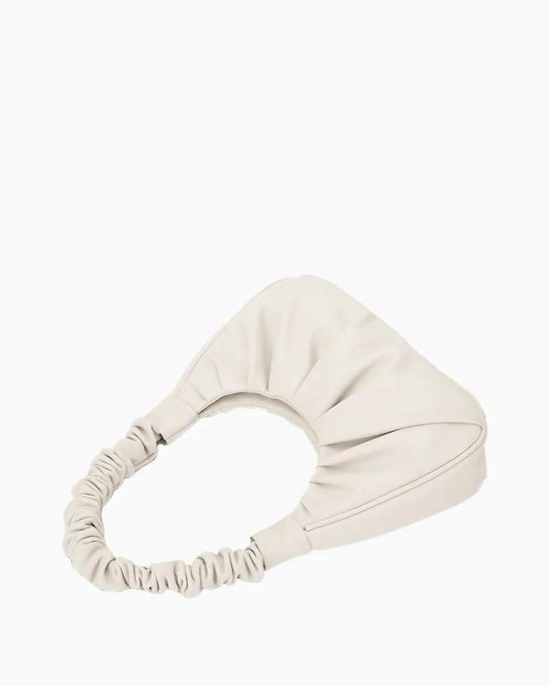 Pleated Half-moon Cloud Bag