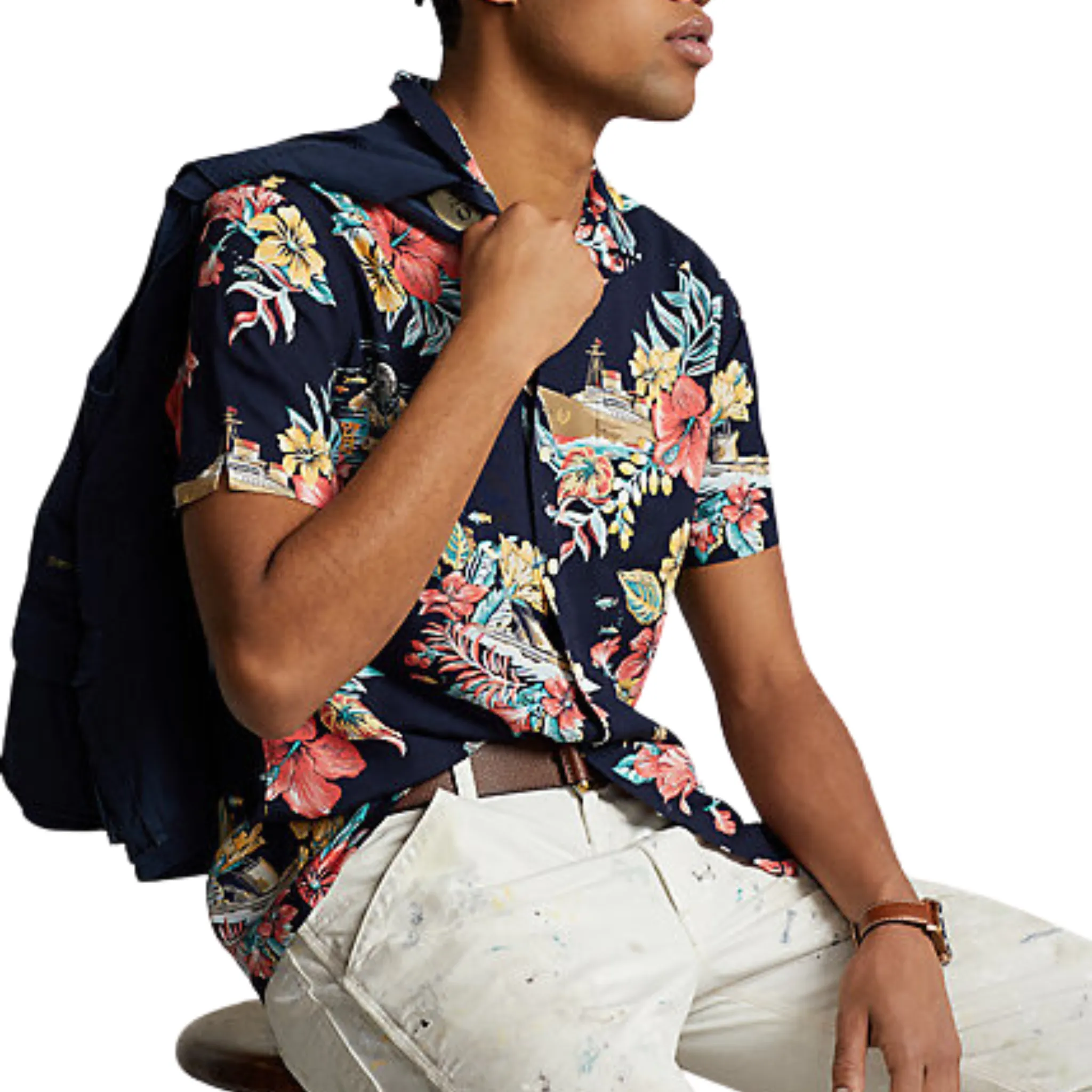 Polo Ralph Lauren Classic Fit Tropical Floral Camp Shirt