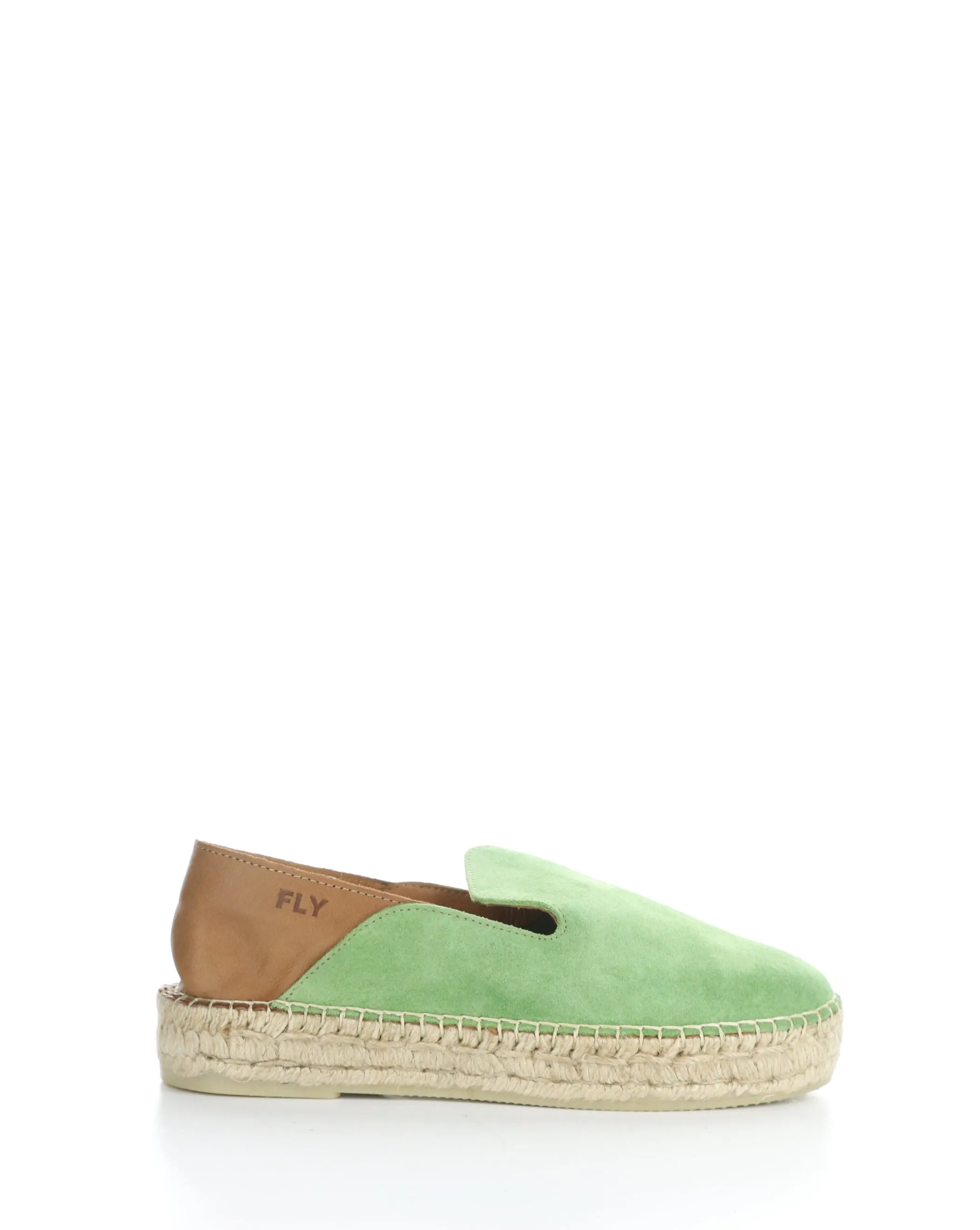 PULY522FLY 002 GREEN/TAN Round Toe Shoes