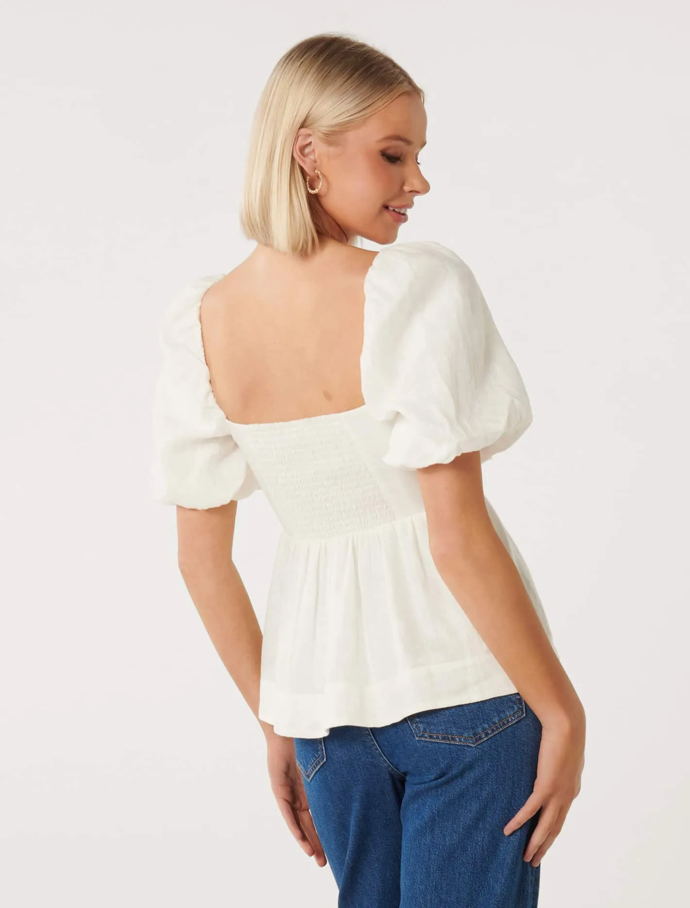 Rae Ruched Bodice Blouse