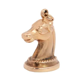 Retro 14k Gold Horse Head Charm/Pendant