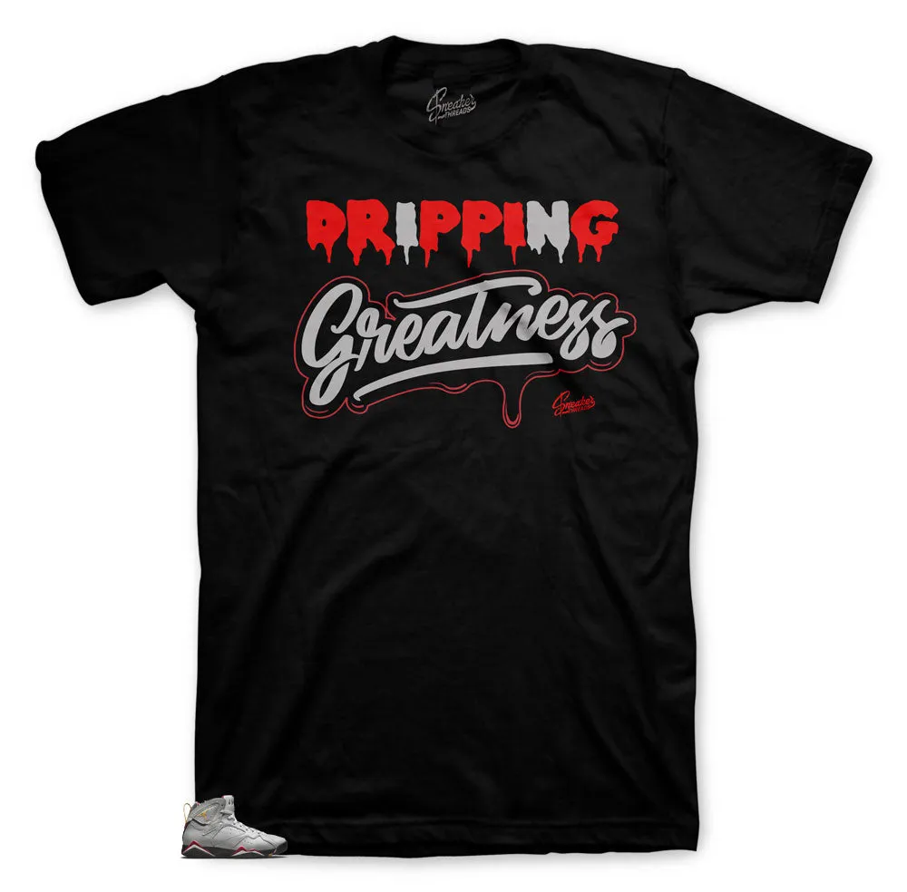 Retro 7 Reflective Drip Greatness Shirt