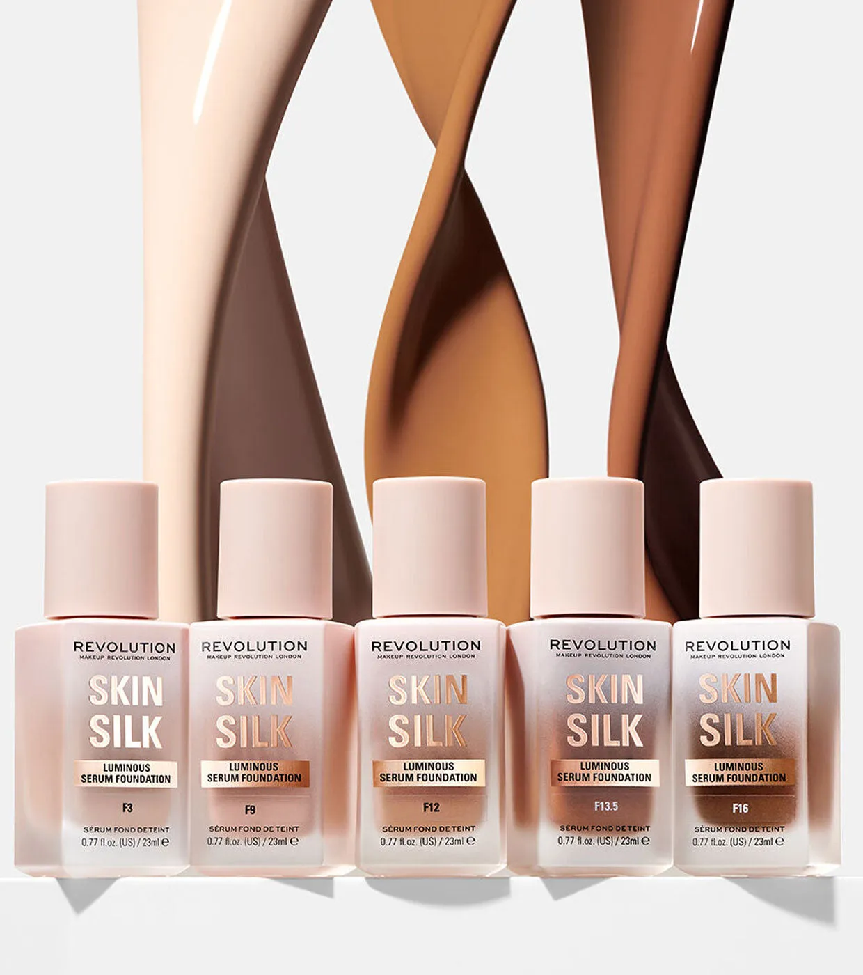 Revolution - Base de maquillaje Skin Silk Serum Foundation - F4