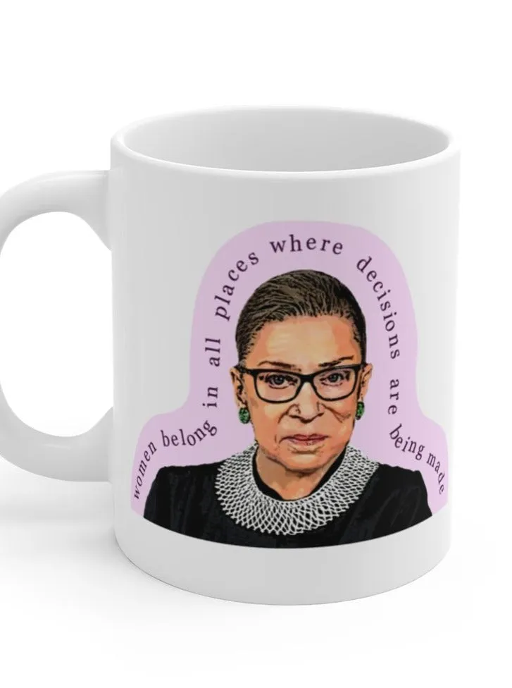 Ruth Bader Ginsburg Women's Rights Coffee Mug