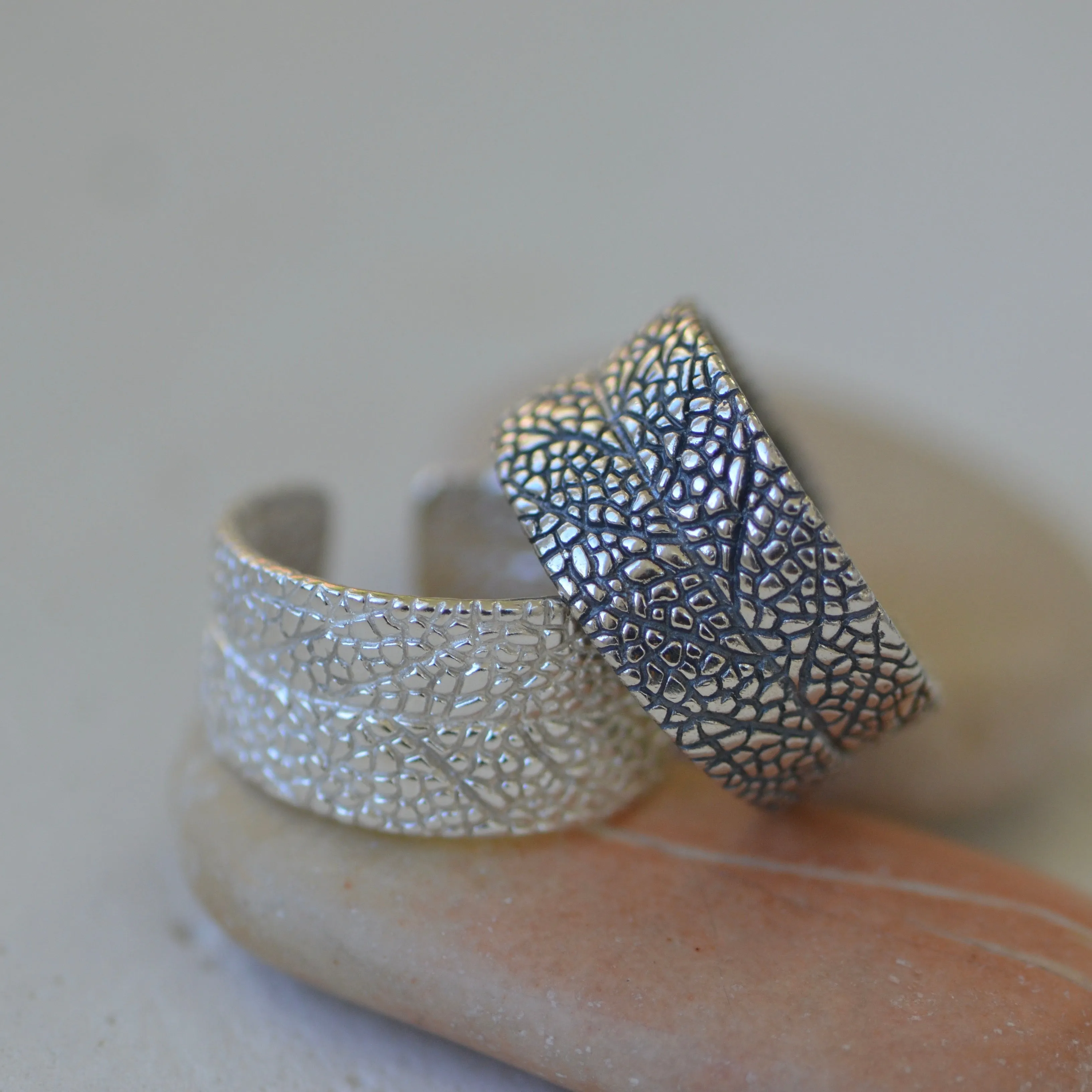 Sage Wrap Leaf Ring