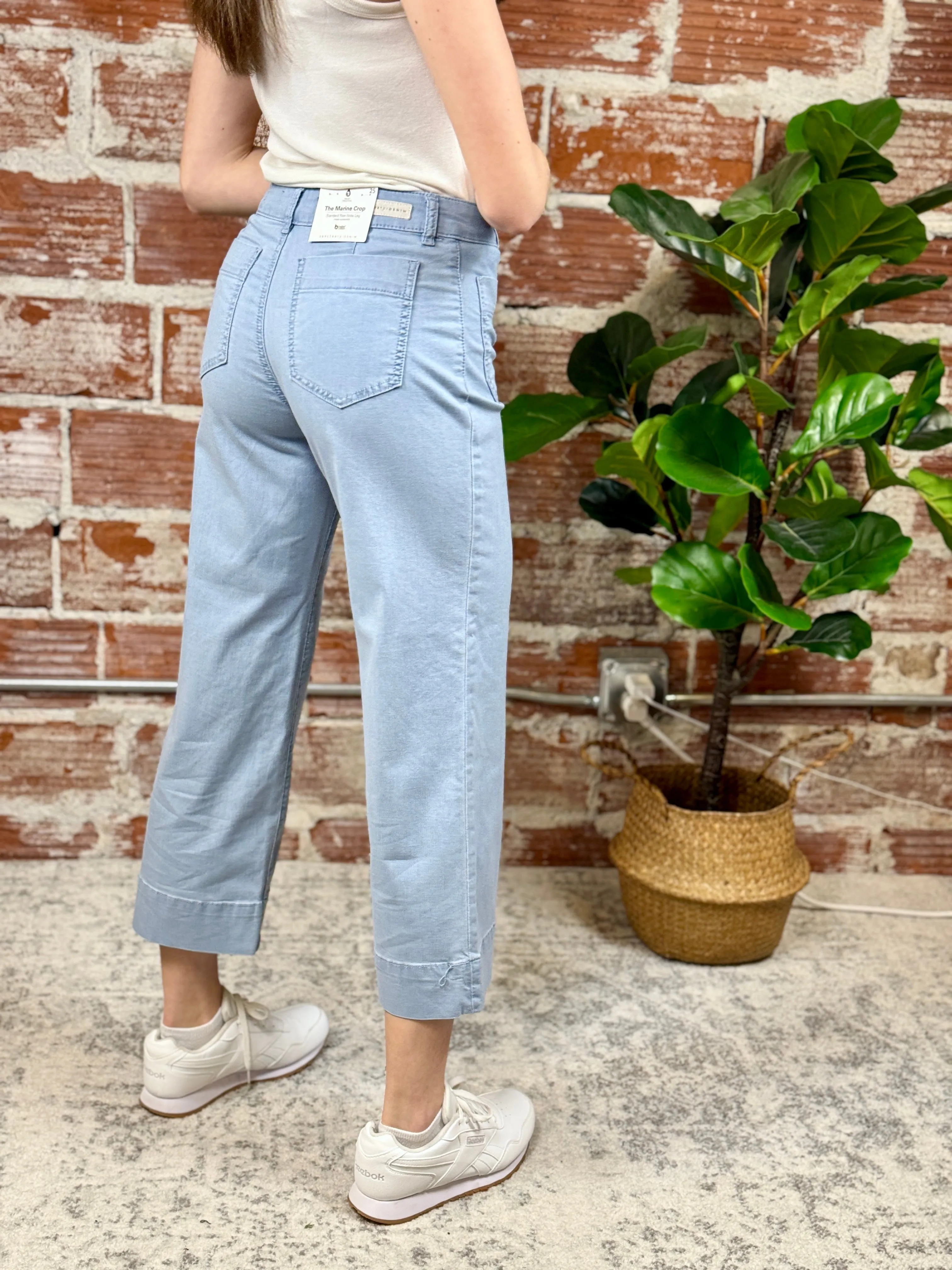 Sanctuary The Marine Crop Pant in Ultra Pale