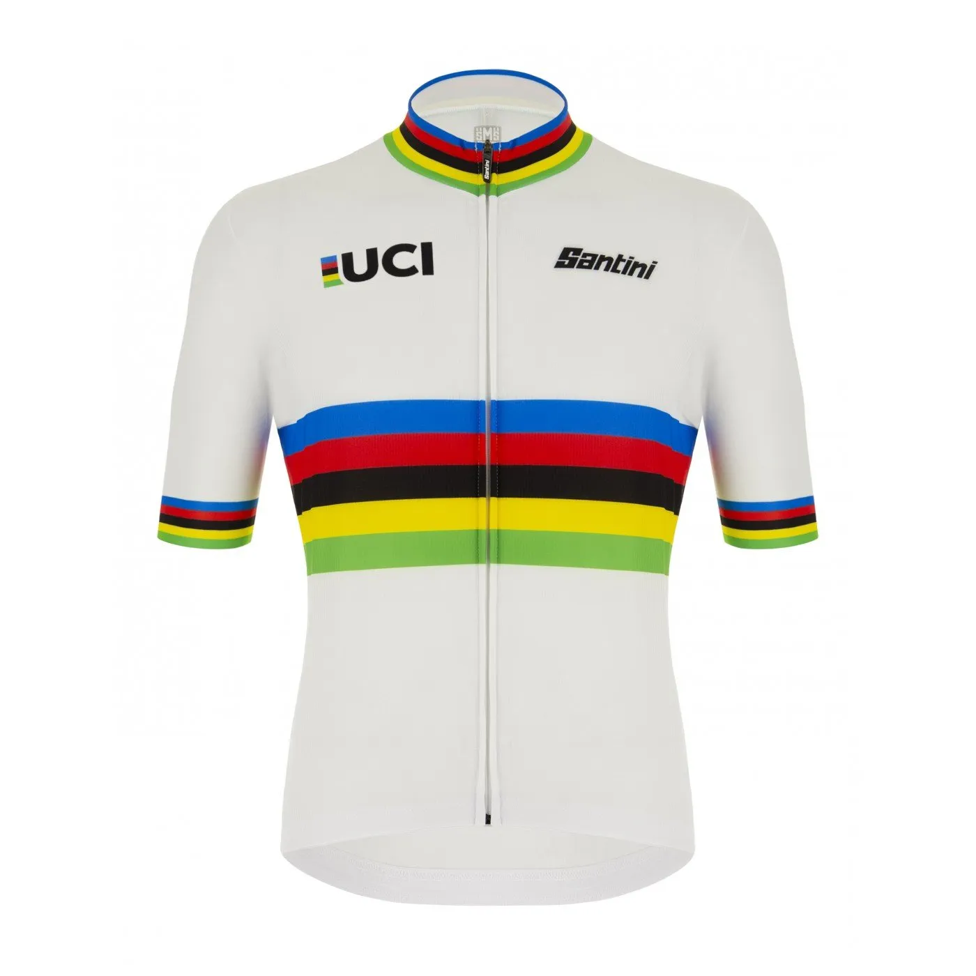 Santini UCI World Champion Cycling Jersey (White)